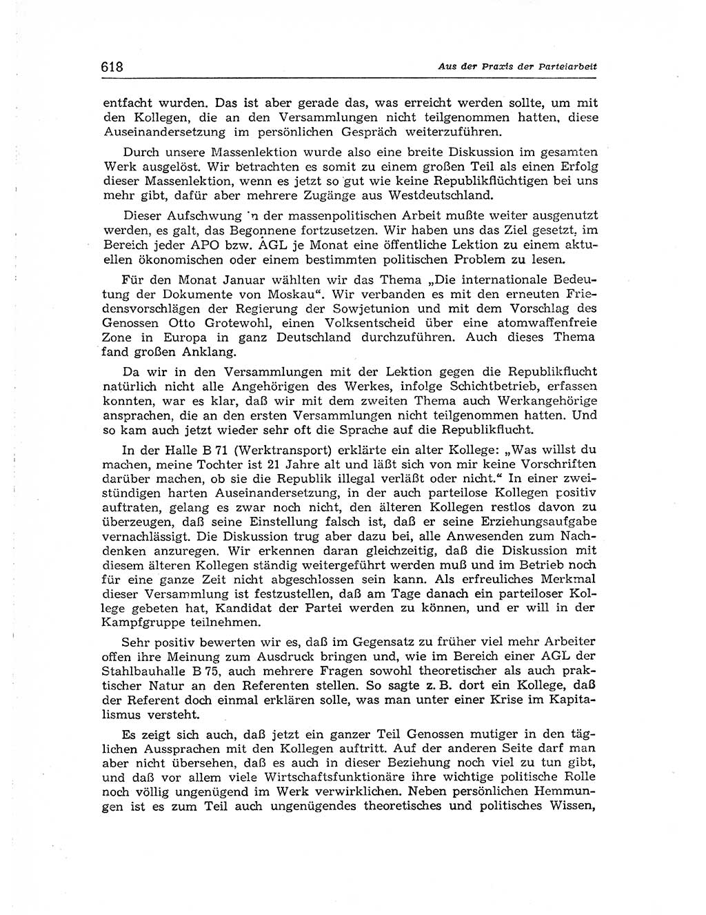 Neuer Weg (NW), Organ des Zentralkomitees (ZK) der SED (Sozialistische Einheitspartei Deutschlands) für Fragen des Parteiaufbaus und des Parteilebens, [Deutsche Demokratische Republik (DDR)] 13. Jahrgang 1958, Seite 618 (NW ZK SED DDR 1958, S. 618)