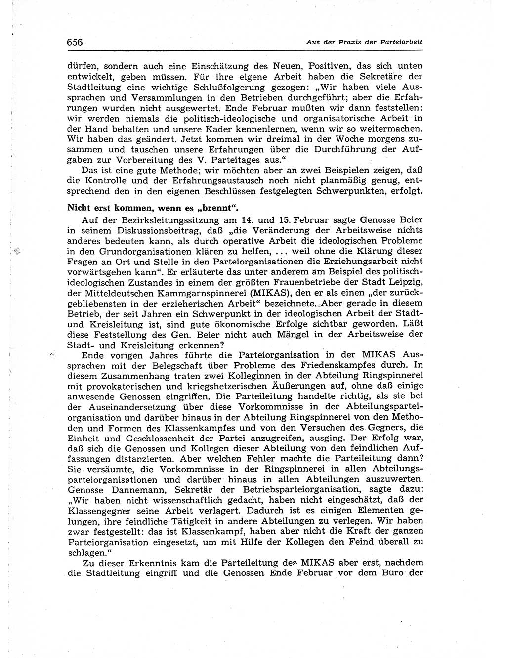 Neuer Weg (NW), Organ des Zentralkomitees (ZK) der SED (Sozialistische Einheitspartei Deutschlands) für Fragen des Parteiaufbaus und des Parteilebens, [Deutsche Demokratische Republik (DDR)] 13. Jahrgang 1958, Seite 656 (NW ZK SED DDR 1958, S. 656)