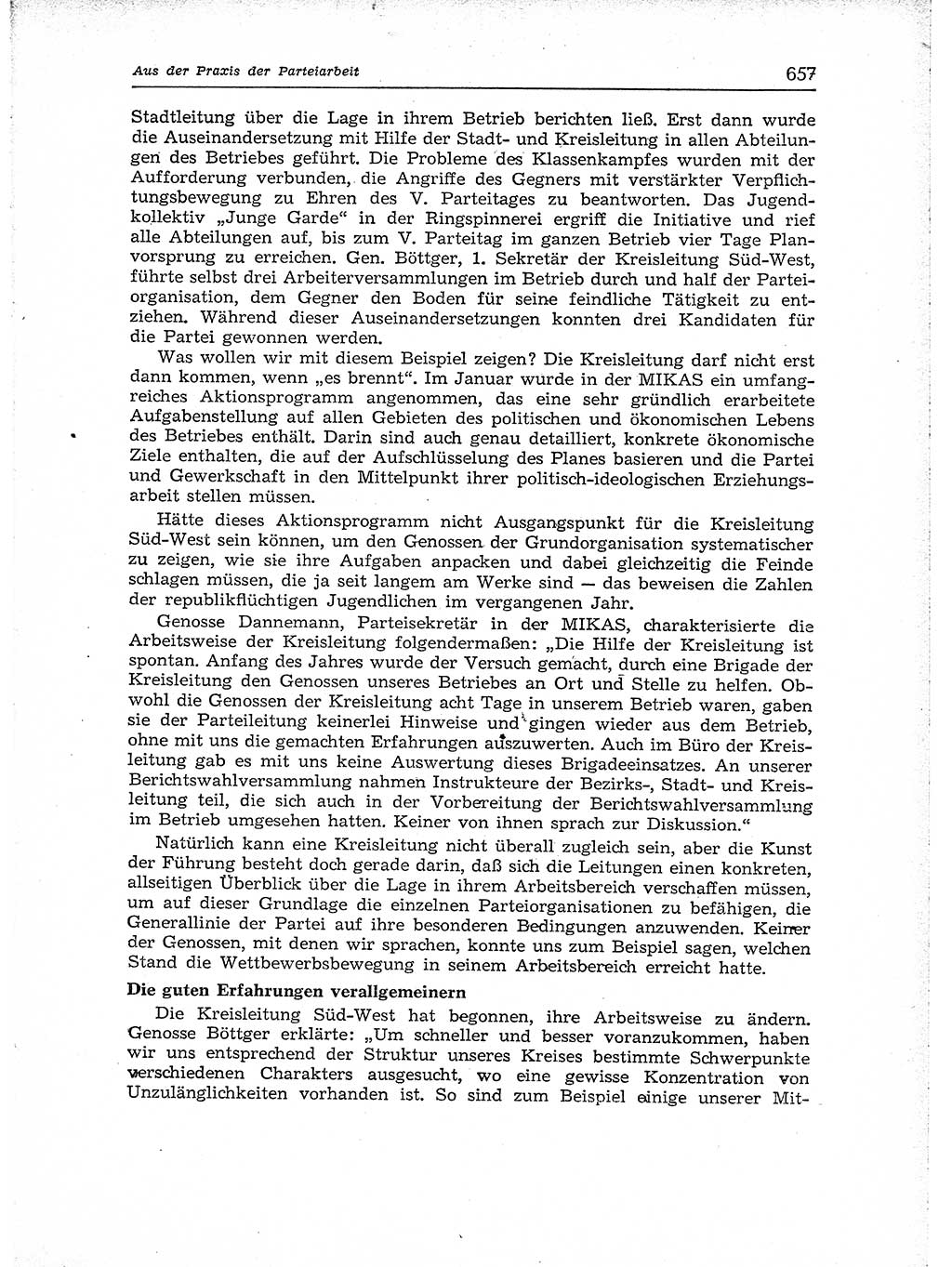 Neuer Weg (NW), Organ des Zentralkomitees (ZK) der SED (Sozialistische Einheitspartei Deutschlands) für Fragen des Parteiaufbaus und des Parteilebens, [Deutsche Demokratische Republik (DDR)] 13. Jahrgang 1958, Seite 657 (NW ZK SED DDR 1958, S. 657)