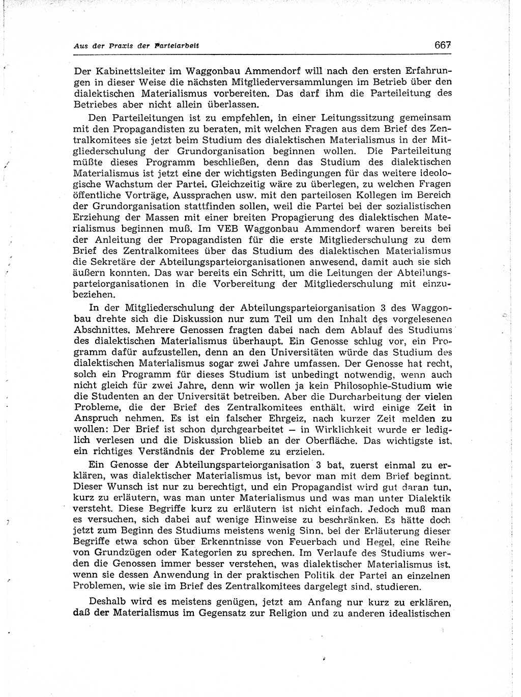 Neuer Weg (NW), Organ des Zentralkomitees (ZK) der SED (Sozialistische Einheitspartei Deutschlands) für Fragen des Parteiaufbaus und des Parteilebens, [Deutsche Demokratische Republik (DDR)] 13. Jahrgang 1958, Seite 667 (NW ZK SED DDR 1958, S. 667)