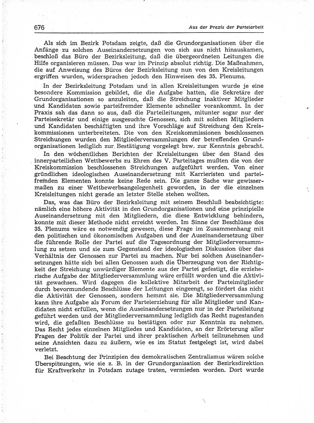 Neuer Weg (NW), Organ des Zentralkomitees (ZK) der SED (Sozialistische Einheitspartei Deutschlands) für Fragen des Parteiaufbaus und des Parteilebens, [Deutsche Demokratische Republik (DDR)] 13. Jahrgang 1958, Seite 676 (NW ZK SED DDR 1958, S. 676)