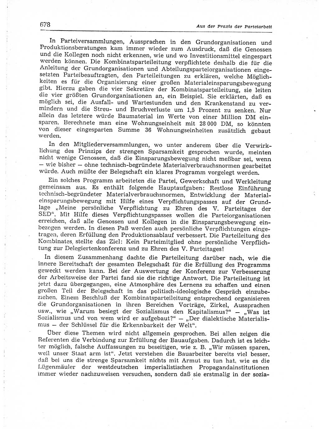 Neuer Weg (NW), Organ des Zentralkomitees (ZK) der SED (Sozialistische Einheitspartei Deutschlands) für Fragen des Parteiaufbaus und des Parteilebens, [Deutsche Demokratische Republik (DDR)] 13. Jahrgang 1958, Seite 678 (NW ZK SED DDR 1958, S. 678)