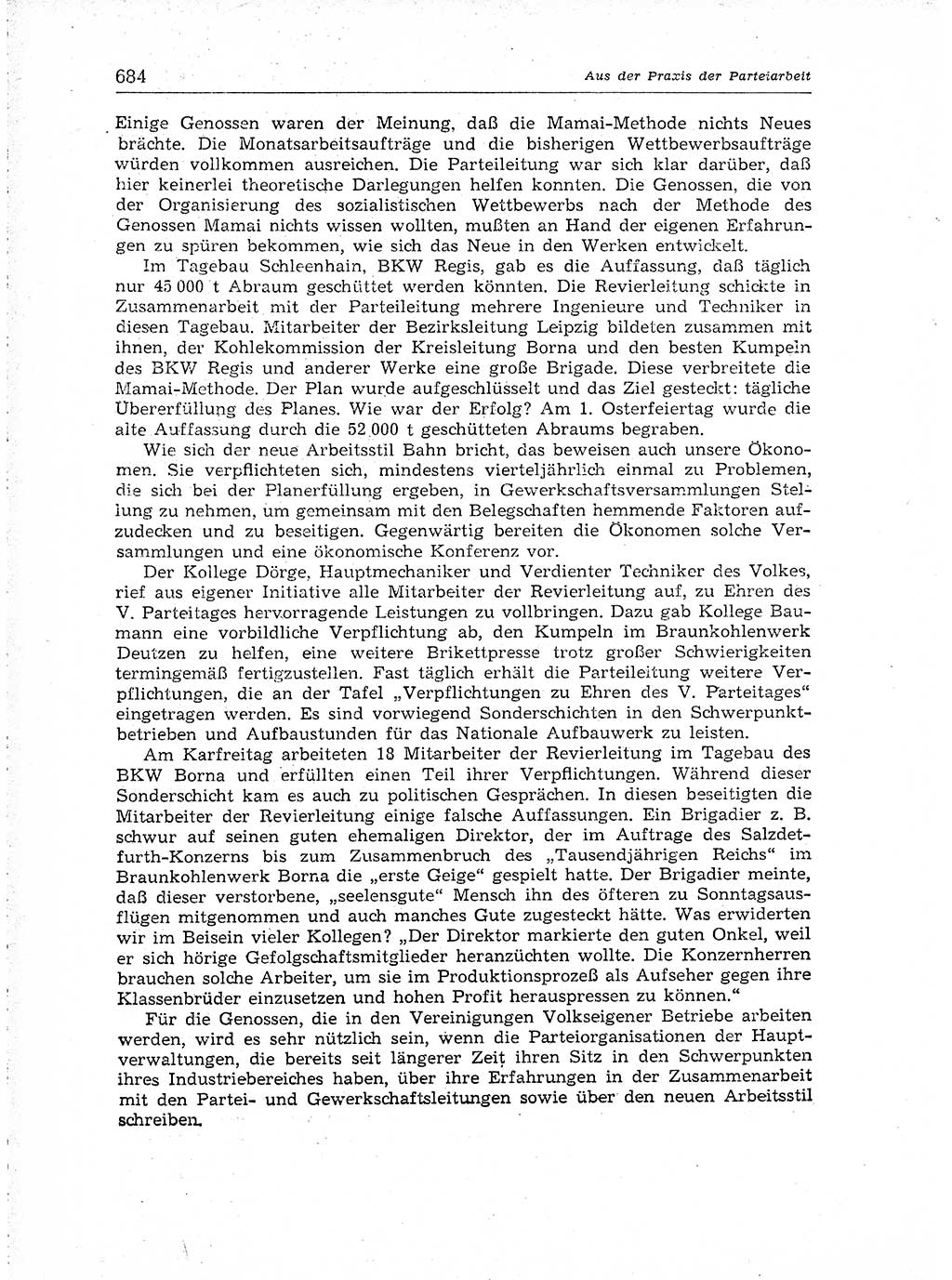 Neuer Weg (NW), Organ des Zentralkomitees (ZK) der SED (Sozialistische Einheitspartei Deutschlands) für Fragen des Parteiaufbaus und des Parteilebens, [Deutsche Demokratische Republik (DDR)] 13. Jahrgang 1958, Seite 684 (NW ZK SED DDR 1958, S. 684)