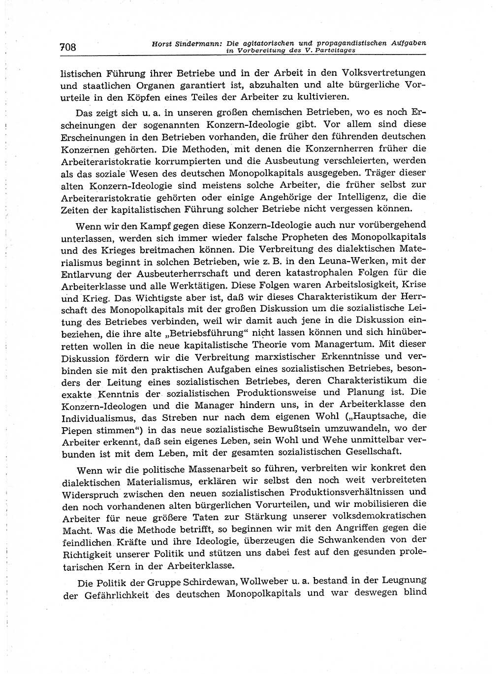 Neuer Weg (NW), Organ des Zentralkomitees (ZK) der SED (Sozialistische Einheitspartei Deutschlands) für Fragen des Parteiaufbaus und des Parteilebens, [Deutsche Demokratische Republik (DDR)] 13. Jahrgang 1958, Seite 708 (NW ZK SED DDR 1958, S. 708)