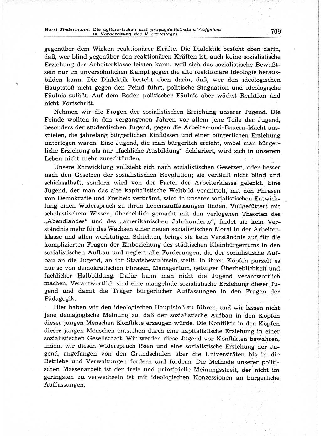 Neuer Weg (NW), Organ des Zentralkomitees (ZK) der SED (Sozialistische Einheitspartei Deutschlands) für Fragen des Parteiaufbaus und des Parteilebens, [Deutsche Demokratische Republik (DDR)] 13. Jahrgang 1958, Seite 709 (NW ZK SED DDR 1958, S. 709)
