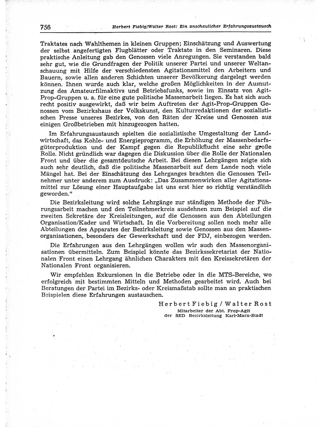 Neuer Weg (NW), Organ des Zentralkomitees (ZK) der SED (Sozialistische Einheitspartei Deutschlands) für Fragen des Parteiaufbaus und des Parteilebens, [Deutsche Demokratische Republik (DDR)] 13. Jahrgang 1958, Seite 756 (NW ZK SED DDR 1958, S. 756)