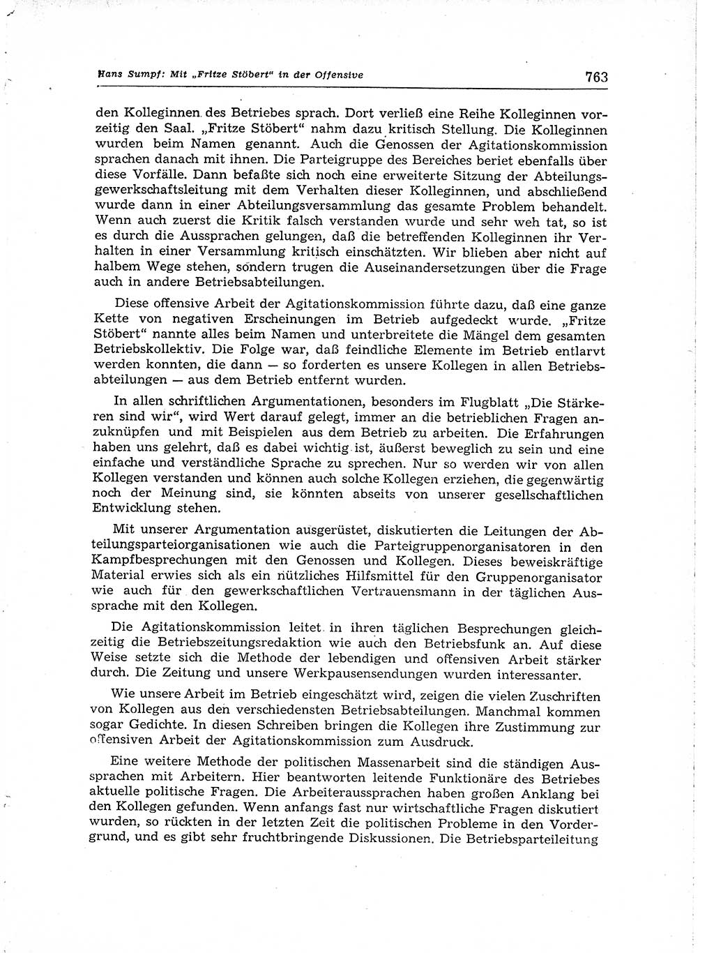 Neuer Weg (NW), Organ des Zentralkomitees (ZK) der SED (Sozialistische Einheitspartei Deutschlands) für Fragen des Parteiaufbaus und des Parteilebens, [Deutsche Demokratische Republik (DDR)] 13. Jahrgang 1958, Seite 763 (NW ZK SED DDR 1958, S. 763)