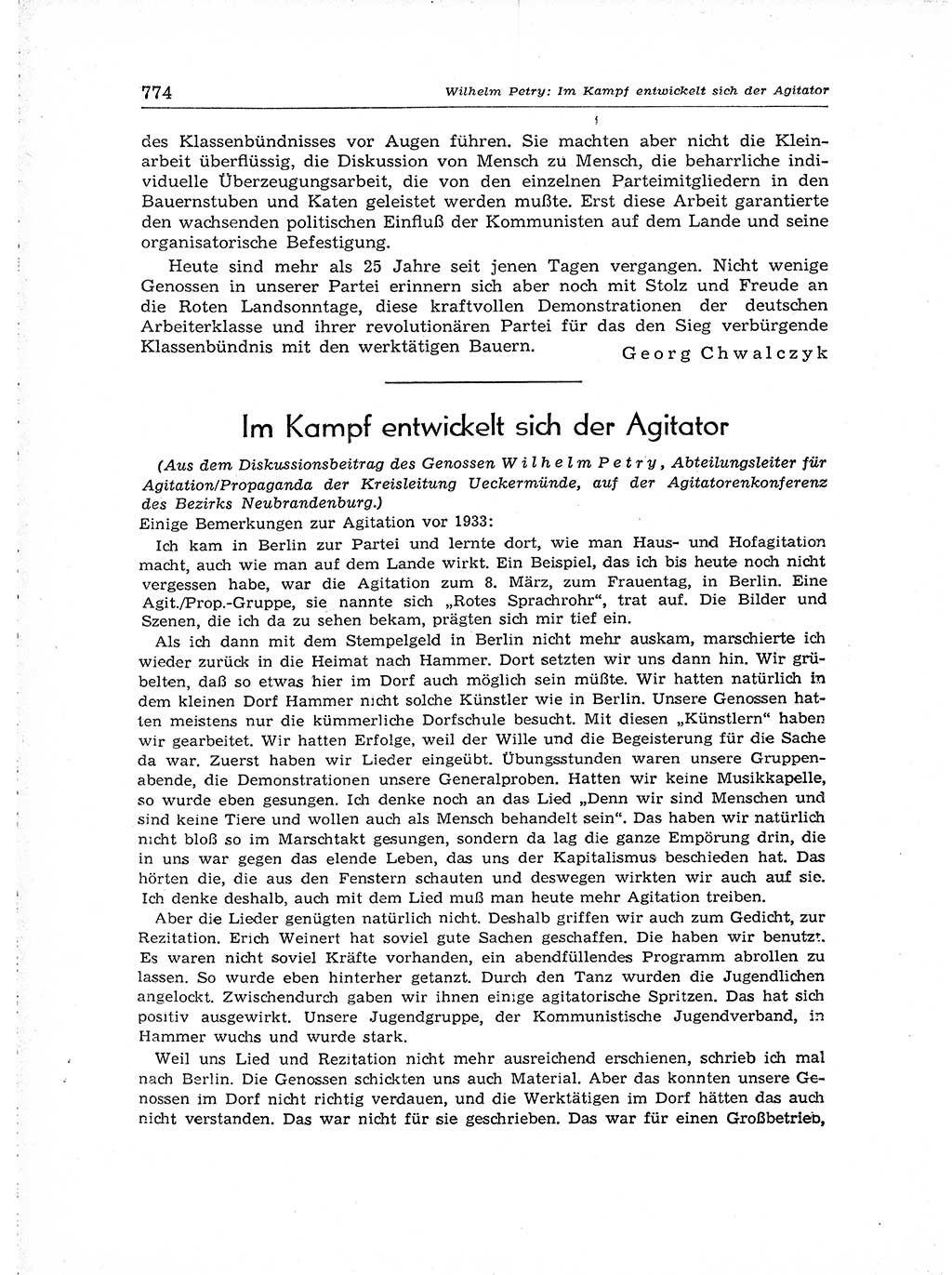 Neuer Weg (NW), Organ des Zentralkomitees (ZK) der SED (Sozialistische Einheitspartei Deutschlands) für Fragen des Parteiaufbaus und des Parteilebens, [Deutsche Demokratische Republik (DDR)] 13. Jahrgang 1958, Seite 774 (NW ZK SED DDR 1958, S. 774)