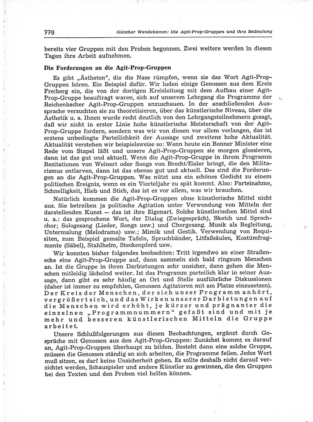 Neuer Weg (NW), Organ des Zentralkomitees (ZK) der SED (Sozialistische Einheitspartei Deutschlands) für Fragen des Parteiaufbaus und des Parteilebens, [Deutsche Demokratische Republik (DDR)] 13. Jahrgang 1958, Seite 778 (NW ZK SED DDR 1958, S. 778)