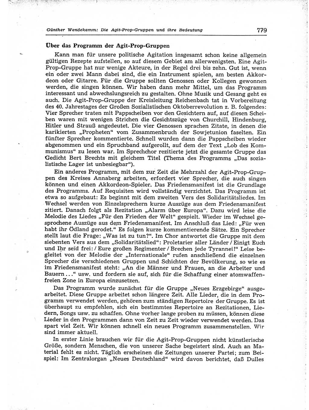 Neuer Weg (NW), Organ des Zentralkomitees (ZK) der SED (Sozialistische Einheitspartei Deutschlands) für Fragen des Parteiaufbaus und des Parteilebens, [Deutsche Demokratische Republik (DDR)] 13. Jahrgang 1958, Seite 779 (NW ZK SED DDR 1958, S. 779)