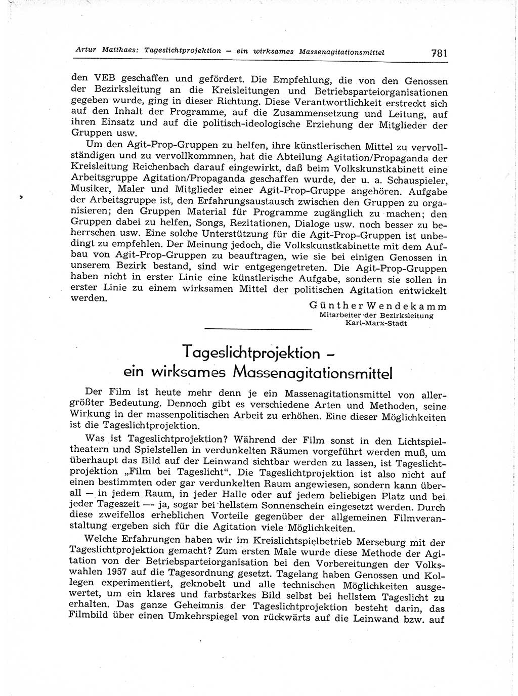 Neuer Weg (NW), Organ des Zentralkomitees (ZK) der SED (Sozialistische Einheitspartei Deutschlands) für Fragen des Parteiaufbaus und des Parteilebens, [Deutsche Demokratische Republik (DDR)] 13. Jahrgang 1958, Seite 781 (NW ZK SED DDR 1958, S. 781)