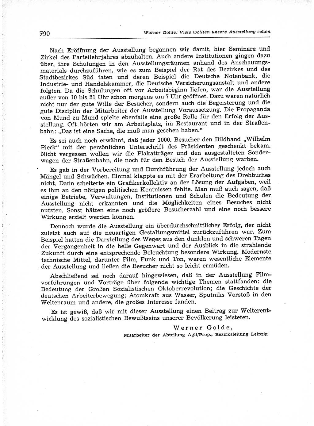 Neuer Weg (NW), Organ des Zentralkomitees (ZK) der SED (Sozialistische Einheitspartei Deutschlands) für Fragen des Parteiaufbaus und des Parteilebens, [Deutsche Demokratische Republik (DDR)] 13. Jahrgang 1958, Seite 790 (NW ZK SED DDR 1958, S. 790)