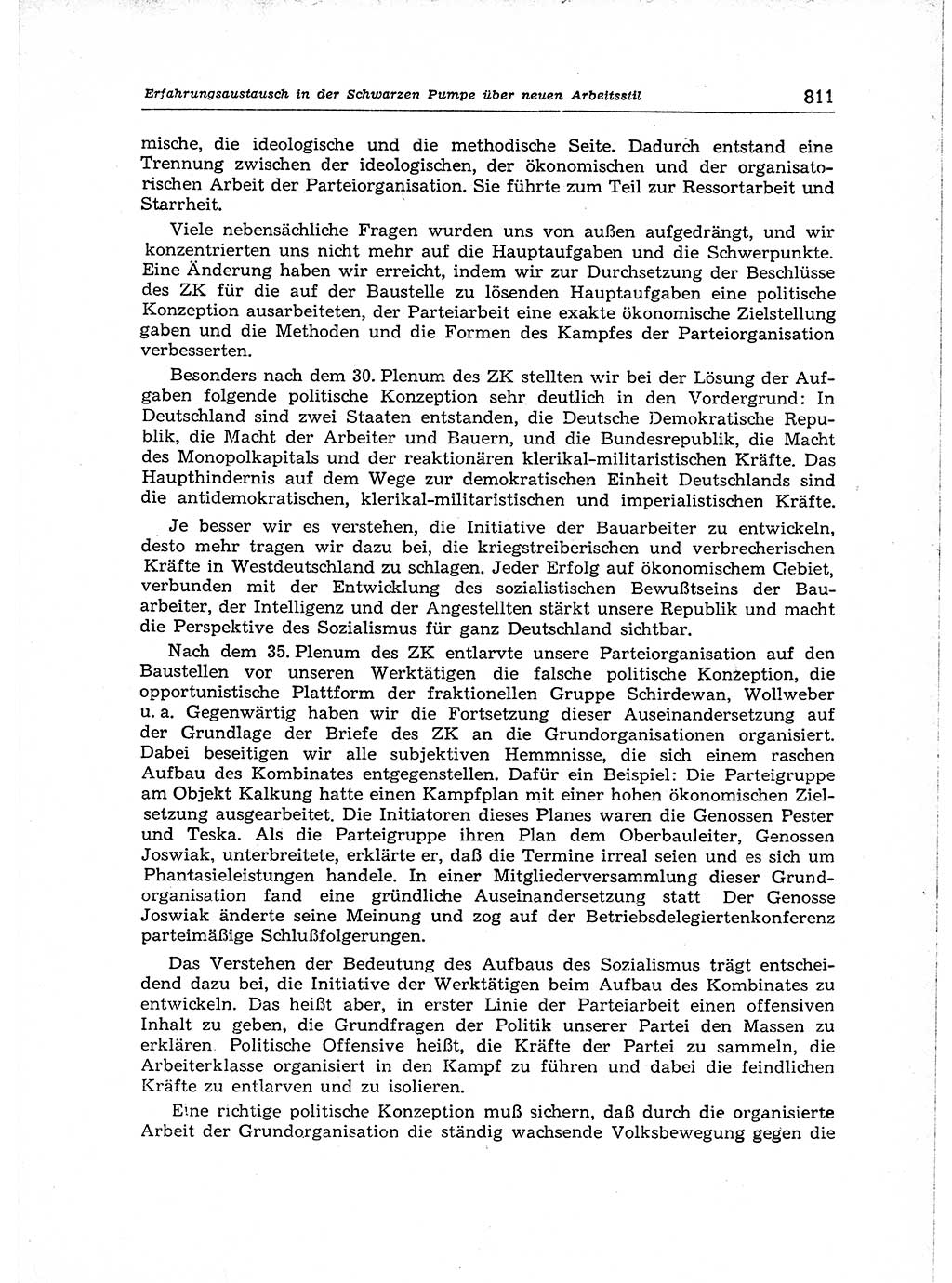 Neuer Weg (NW), Organ des Zentralkomitees (ZK) der SED (Sozialistische Einheitspartei Deutschlands) für Fragen des Parteiaufbaus und des Parteilebens, [Deutsche Demokratische Republik (DDR)] 13. Jahrgang 1958, Seite 811 (NW ZK SED DDR 1958, S. 811)