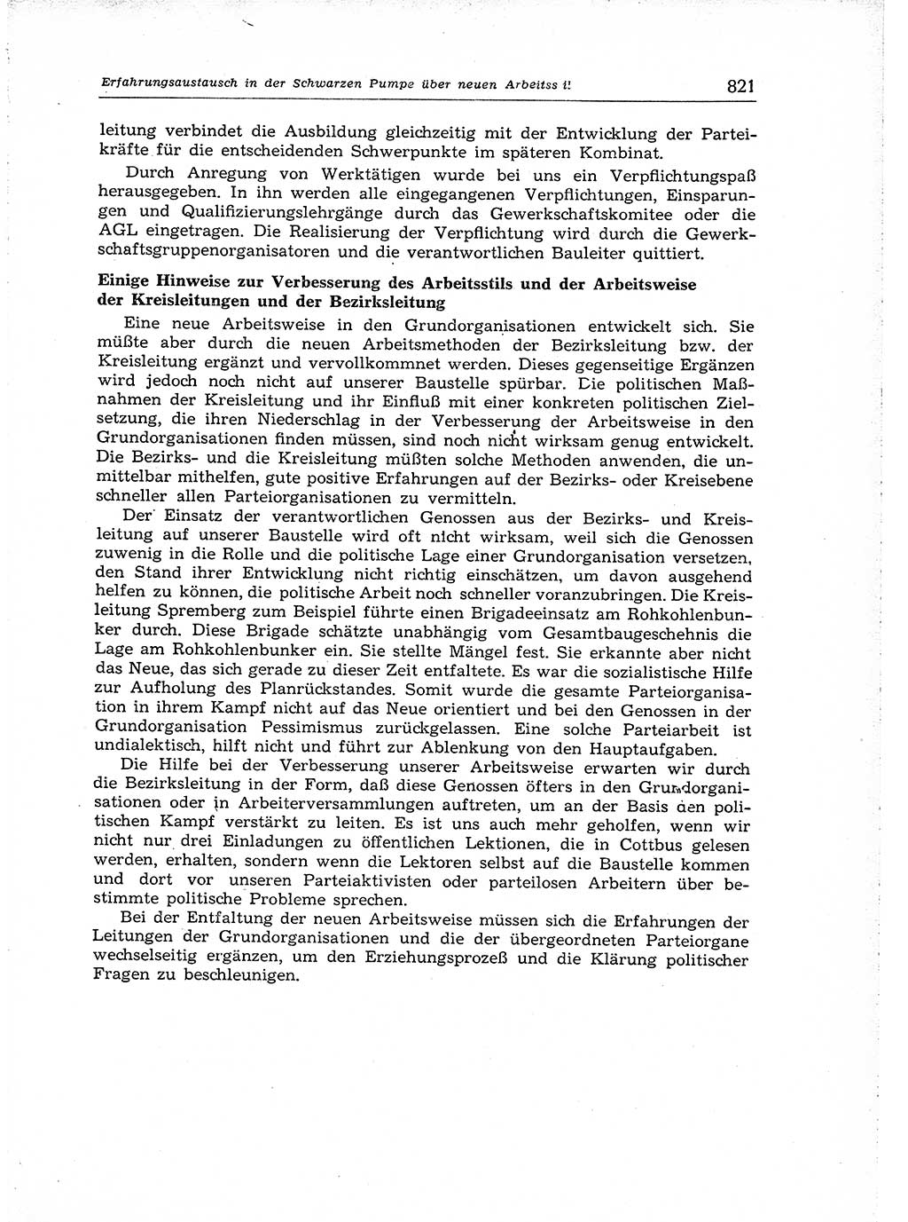 Neuer Weg (NW), Organ des Zentralkomitees (ZK) der SED (Sozialistische Einheitspartei Deutschlands) für Fragen des Parteiaufbaus und des Parteilebens, [Deutsche Demokratische Republik (DDR)] 13. Jahrgang 1958, Seite 821 (NW ZK SED DDR 1958, S. 821)