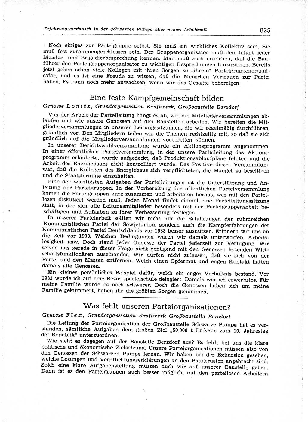 Neuer Weg (NW), Organ des Zentralkomitees (ZK) der SED (Sozialistische Einheitspartei Deutschlands) für Fragen des Parteiaufbaus und des Parteilebens, [Deutsche Demokratische Republik (DDR)] 13. Jahrgang 1958, Seite 825 (NW ZK SED DDR 1958, S. 825)