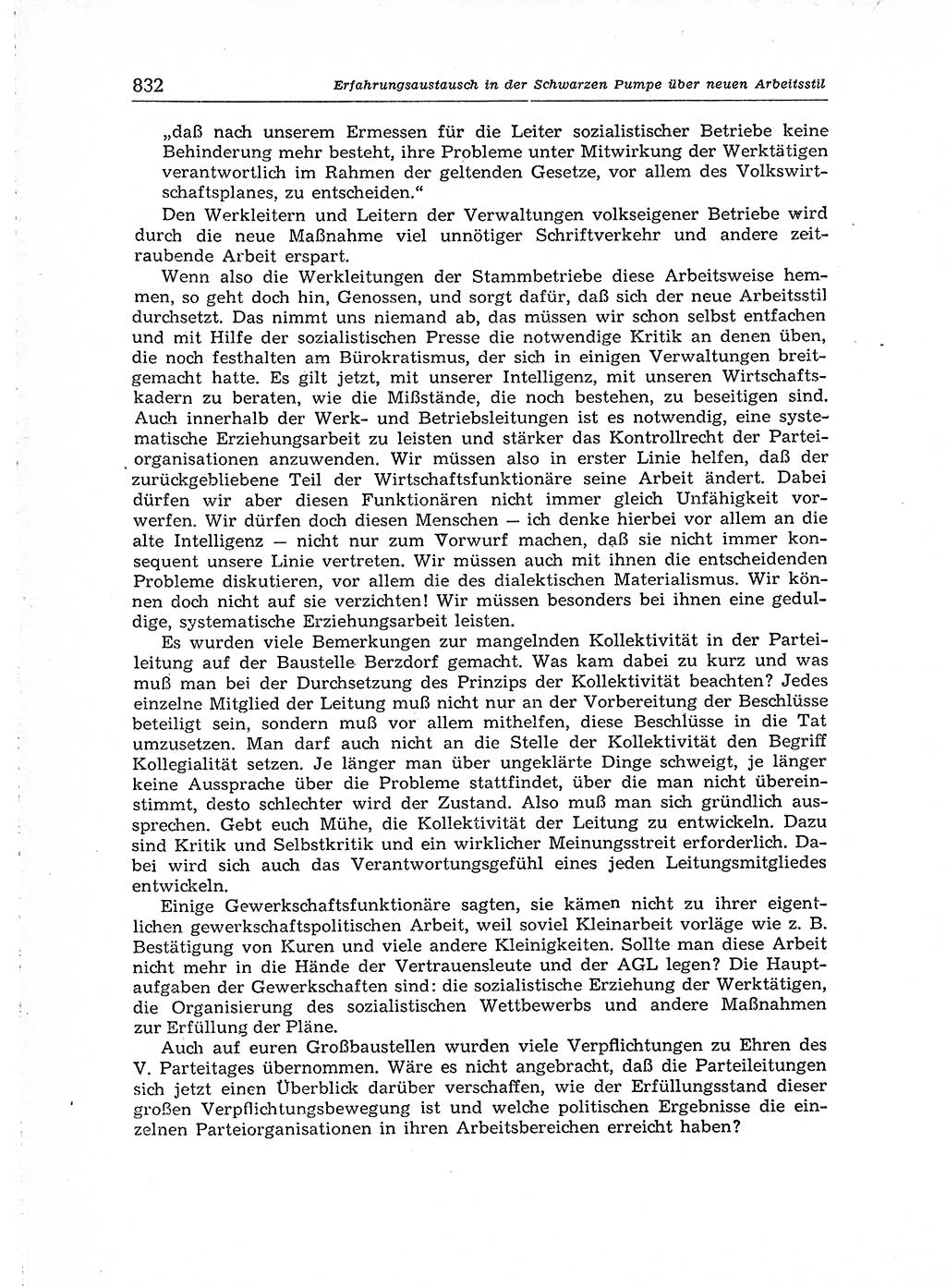 Neuer Weg (NW), Organ des Zentralkomitees (ZK) der SED (Sozialistische Einheitspartei Deutschlands) für Fragen des Parteiaufbaus und des Parteilebens, [Deutsche Demokratische Republik (DDR)] 13. Jahrgang 1958, Seite 832 (NW ZK SED DDR 1958, S. 832)