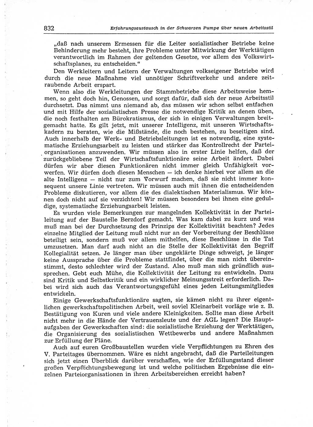 Neuer Weg (NW), Organ des Zentralkomitees (ZK) der SED (Sozialistische Einheitspartei Deutschlands) für Fragen des Parteiaufbaus und des Parteilebens, [Deutsche Demokratische Republik (DDR)] 13. Jahrgang 1958, Seite 832 (NW ZK SED DDR 1958, S. 832)