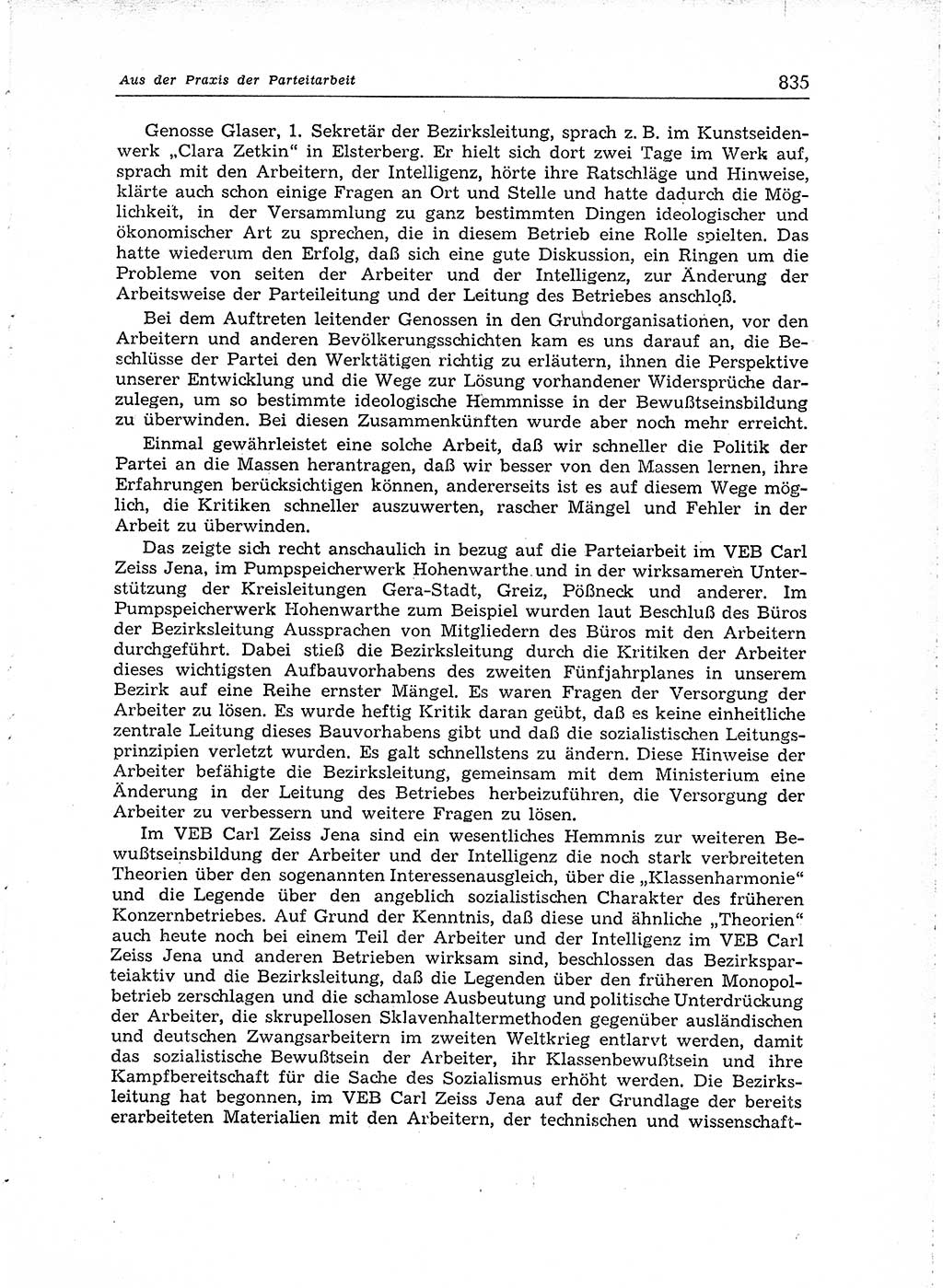 Neuer Weg (NW), Organ des Zentralkomitees (ZK) der SED (Sozialistische Einheitspartei Deutschlands) für Fragen des Parteiaufbaus und des Parteilebens, [Deutsche Demokratische Republik (DDR)] 13. Jahrgang 1958, Seite 835 (NW ZK SED DDR 1958, S. 835)