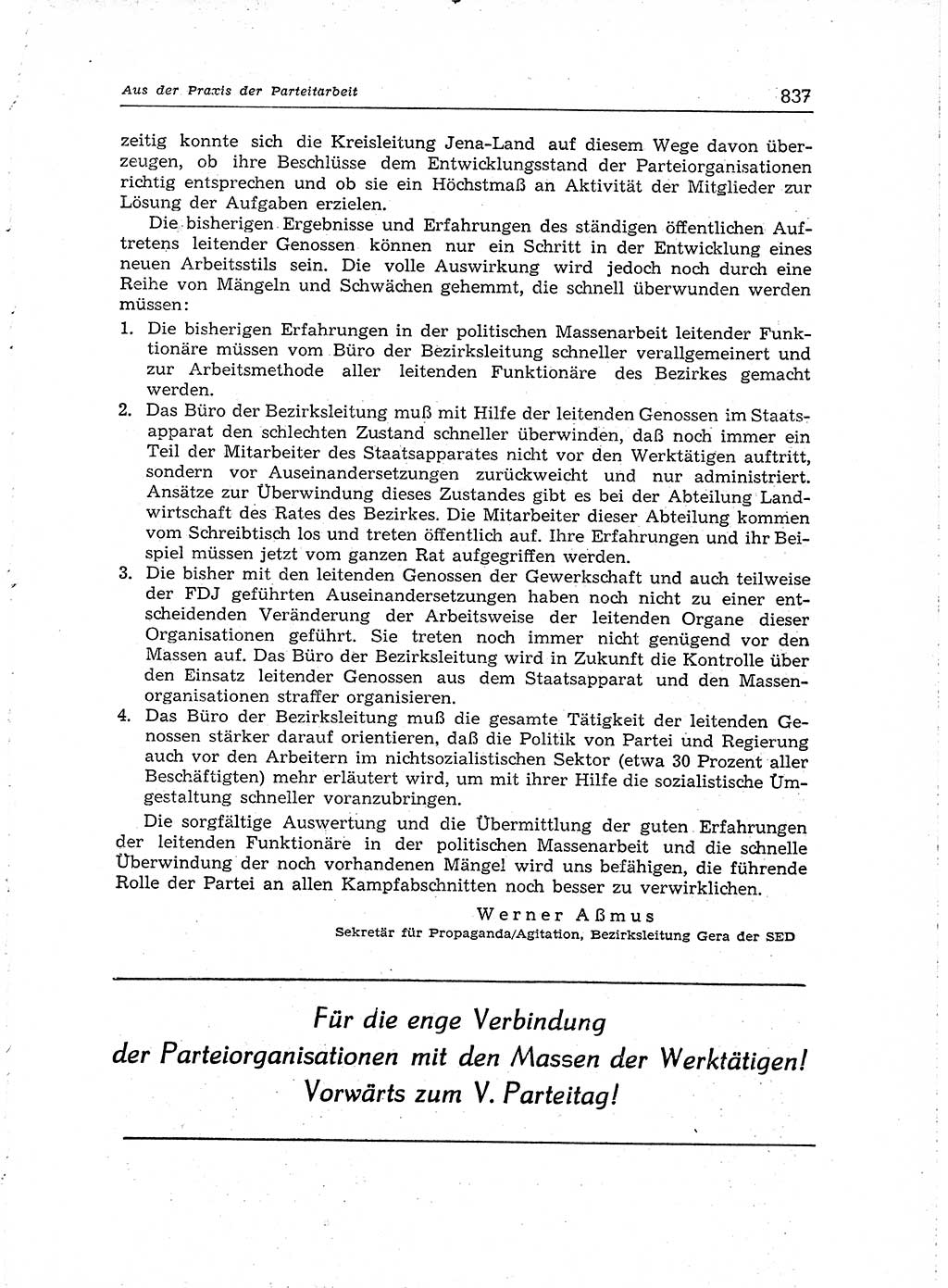 Neuer Weg (NW), Organ des Zentralkomitees (ZK) der SED (Sozialistische Einheitspartei Deutschlands) für Fragen des Parteiaufbaus und des Parteilebens, [Deutsche Demokratische Republik (DDR)] 13. Jahrgang 1958, Seite 837 (NW ZK SED DDR 1958, S. 837)