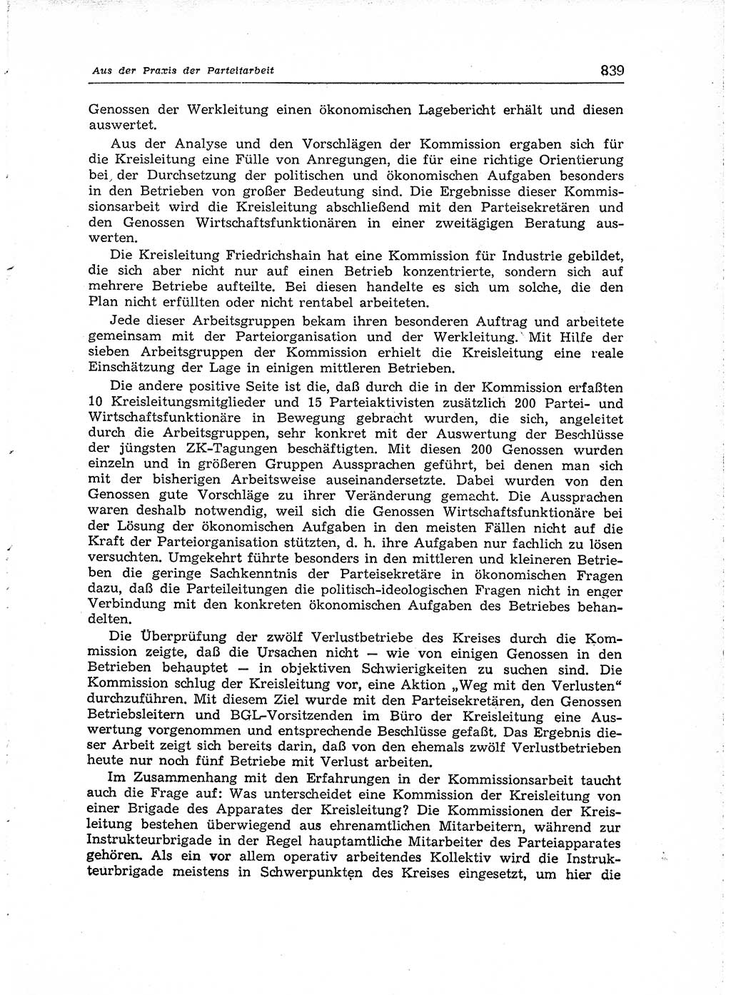 Neuer Weg (NW), Organ des Zentralkomitees (ZK) der SED (Sozialistische Einheitspartei Deutschlands) für Fragen des Parteiaufbaus und des Parteilebens, [Deutsche Demokratische Republik (DDR)] 13. Jahrgang 1958, Seite 839 (NW ZK SED DDR 1958, S. 839)