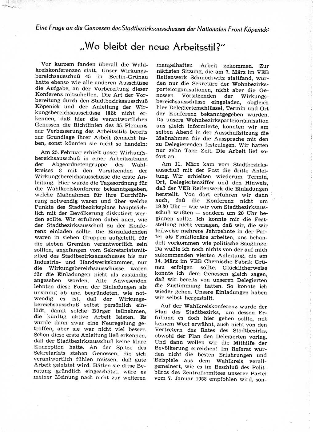 Neuer Weg (NW), Organ des Zentralkomitees (ZK) der SED (Sozialistische Einheitspartei Deutschlands) für Fragen des Parteiaufbaus und des Parteilebens, [Deutsche Demokratische Republik (DDR)] 13. Jahrgang 1958, Seite 877 (NW ZK SED DDR 1958, S. 877)
