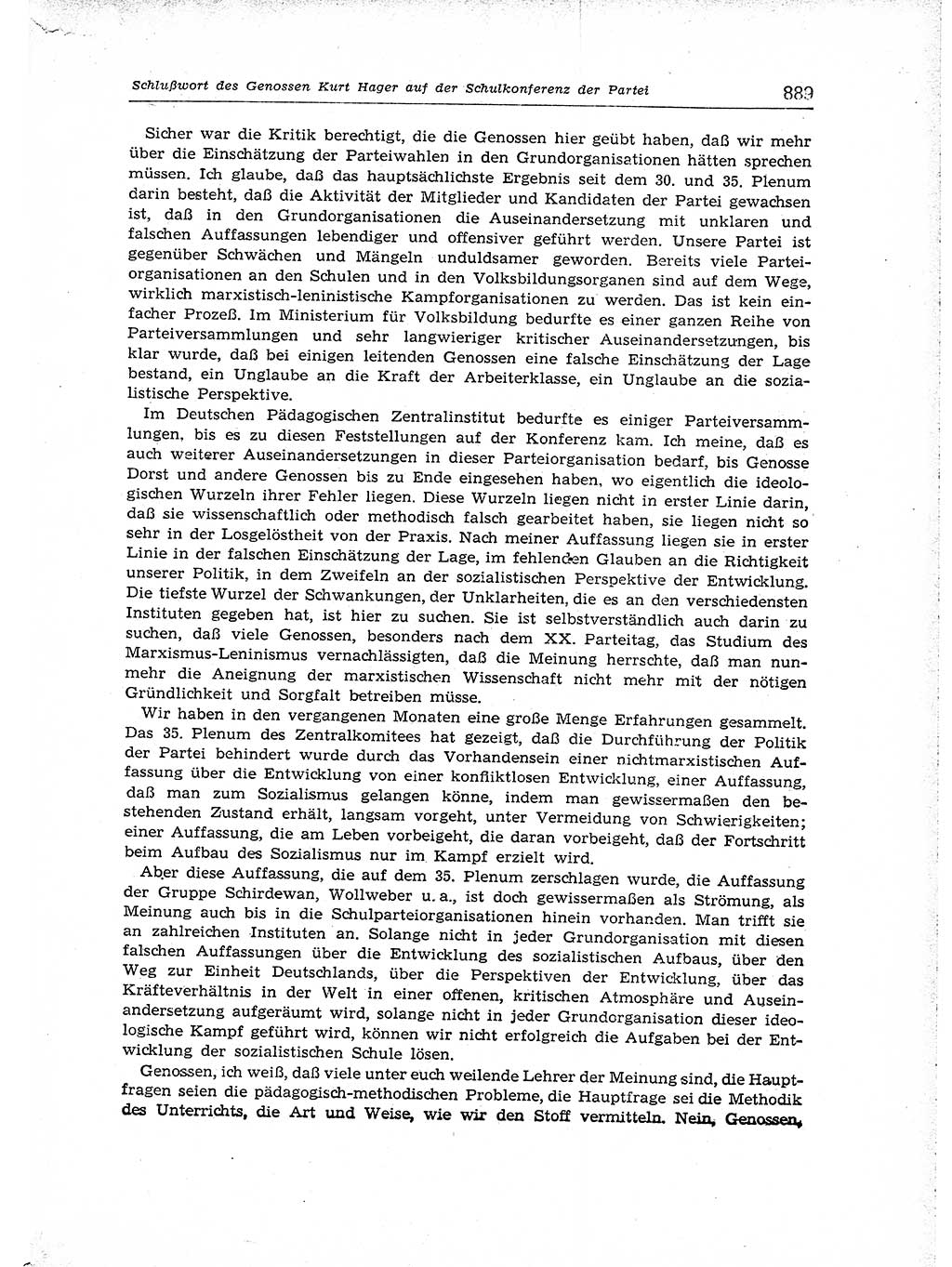 Neuer Weg (NW), Organ des Zentralkomitees (ZK) der SED (Sozialistische Einheitspartei Deutschlands) für Fragen des Parteiaufbaus und des Parteilebens, [Deutsche Demokratische Republik (DDR)] 13. Jahrgang 1958, Seite 889 (NW ZK SED DDR 1958, S. 889)