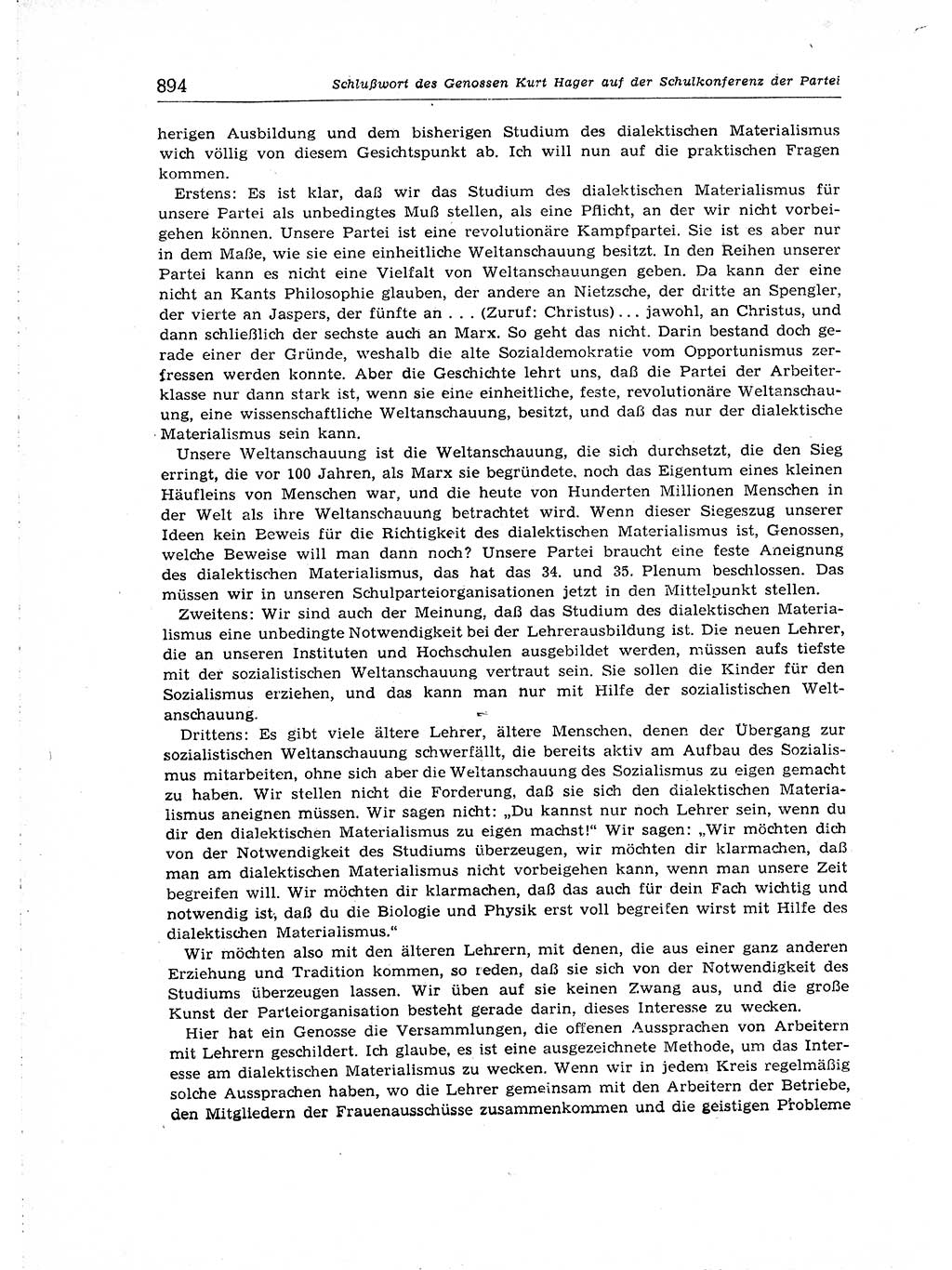 Neuer Weg (NW), Organ des Zentralkomitees (ZK) der SED (Sozialistische Einheitspartei Deutschlands) für Fragen des Parteiaufbaus und des Parteilebens, [Deutsche Demokratische Republik (DDR)] 13. Jahrgang 1958, Seite 894 (NW ZK SED DDR 1958, S. 894)