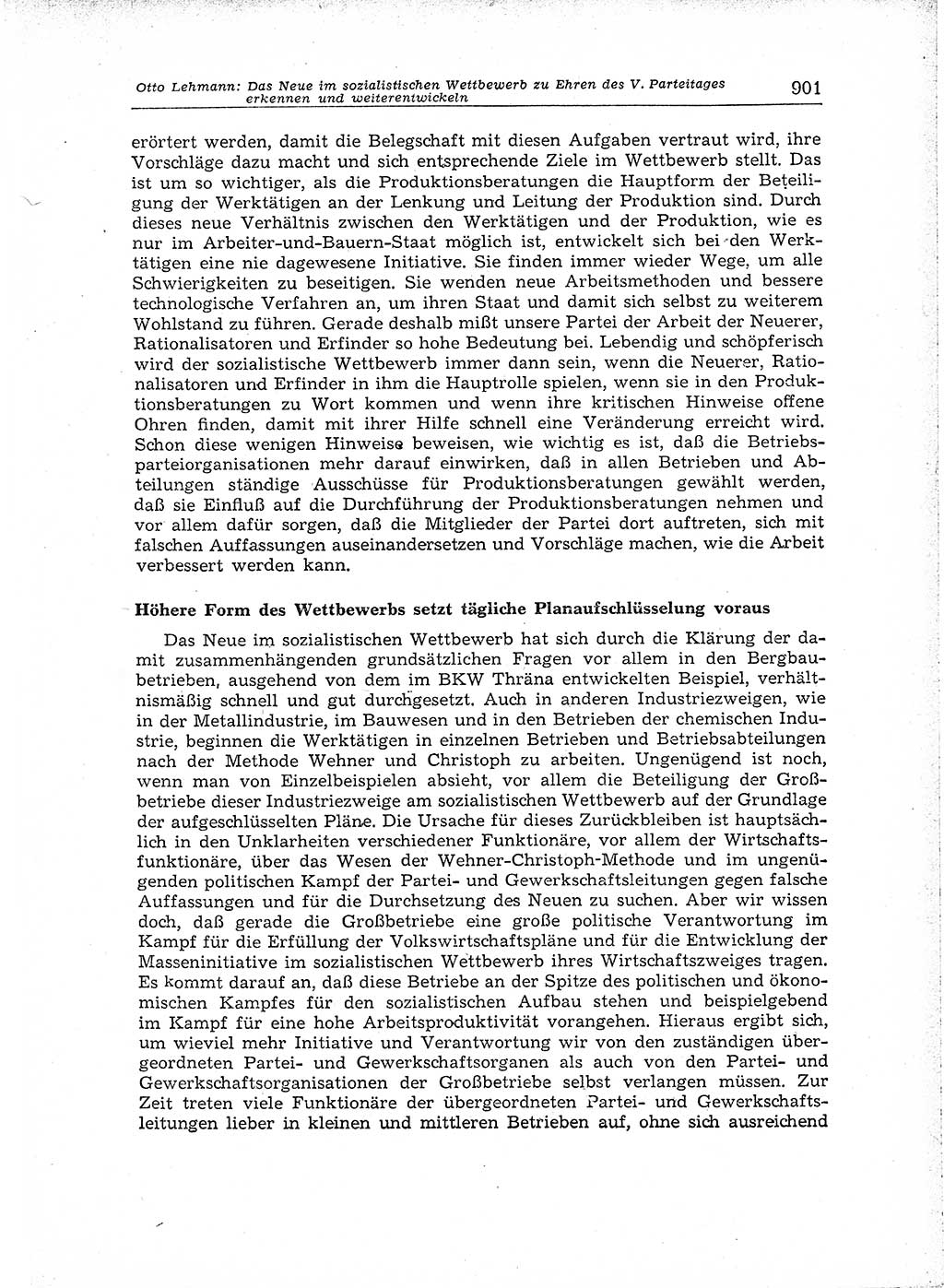 Neuer Weg (NW), Organ des Zentralkomitees (ZK) der SED (Sozialistische Einheitspartei Deutschlands) für Fragen des Parteiaufbaus und des Parteilebens, [Deutsche Demokratische Republik (DDR)] 13. Jahrgang 1958, Seite 901 (NW ZK SED DDR 1958, S. 901)