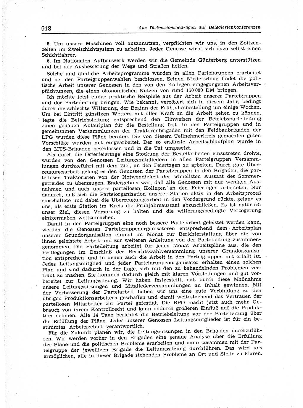 Neuer Weg (NW), Organ des Zentralkomitees (ZK) der SED (Sozialistische Einheitspartei Deutschlands) für Fragen des Parteiaufbaus und des Parteilebens, [Deutsche Demokratische Republik (DDR)] 13. Jahrgang 1958, Seite 918 (NW ZK SED DDR 1958, S. 918)