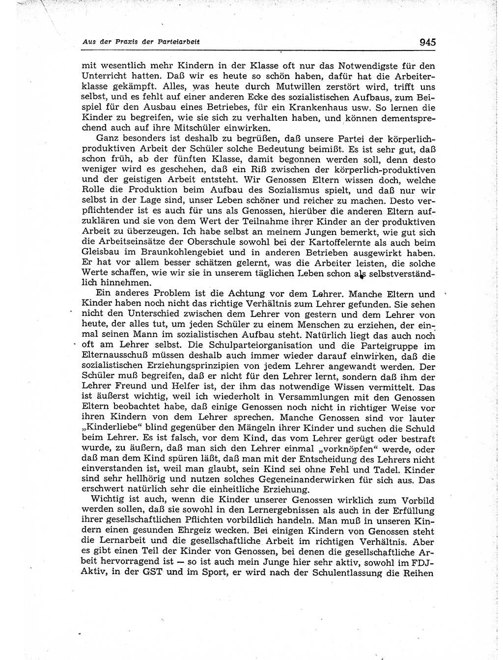 Neuer Weg (NW), Organ des Zentralkomitees (ZK) der SED (Sozialistische Einheitspartei Deutschlands) für Fragen des Parteiaufbaus und des Parteilebens, [Deutsche Demokratische Republik (DDR)] 13. Jahrgang 1958, Seite 945 (NW ZK SED DDR 1958, S. 945)