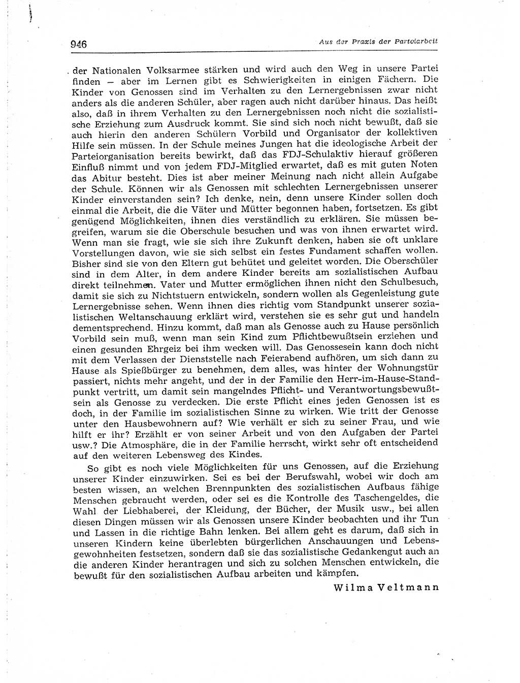 Neuer Weg (NW), Organ des Zentralkomitees (ZK) der SED (Sozialistische Einheitspartei Deutschlands) für Fragen des Parteiaufbaus und des Parteilebens, [Deutsche Demokratische Republik (DDR)] 13. Jahrgang 1958, Seite 946 (NW ZK SED DDR 1958, S. 946)