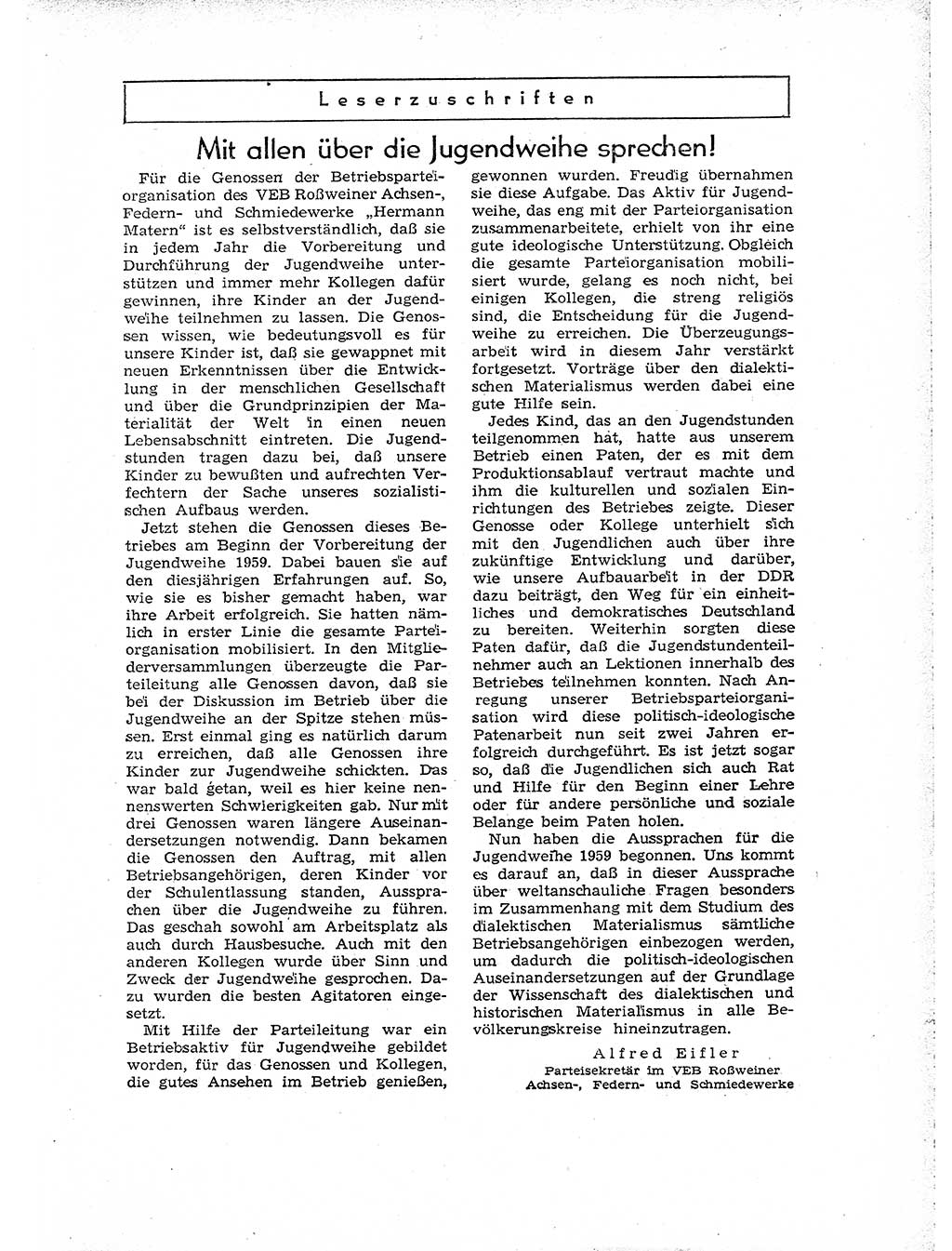 Neuer Weg (NW), Organ des Zentralkomitees (ZK) der SED (Sozialistische Einheitspartei Deutschlands) für Fragen des Parteiaufbaus und des Parteilebens, [Deutsche Demokratische Republik (DDR)] 13. Jahrgang 1958, Seite 957 (NW ZK SED DDR 1958, S. 957)