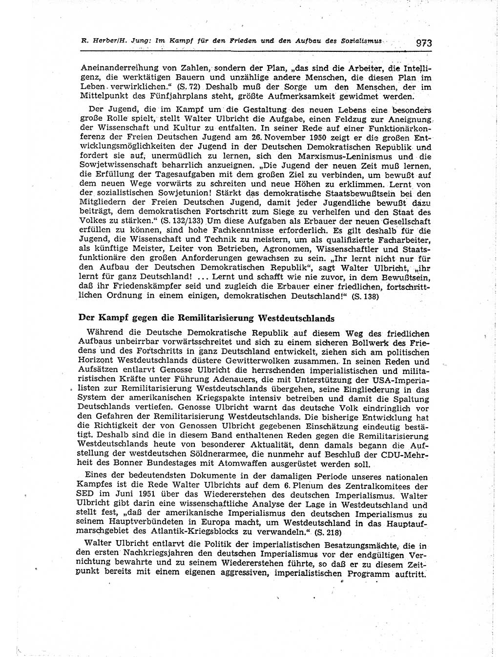 Neuer Weg (NW), Organ des Zentralkomitees (ZK) der SED (Sozialistische Einheitspartei Deutschlands) fÃ¼r Fragen des Parteiaufbaus und des Parteilebens, [Deutsche Demokratische Republik (DDR)] 13. Jahrgang 1958, Seite 973 (NW ZK SED DDR 1958, S. 973)