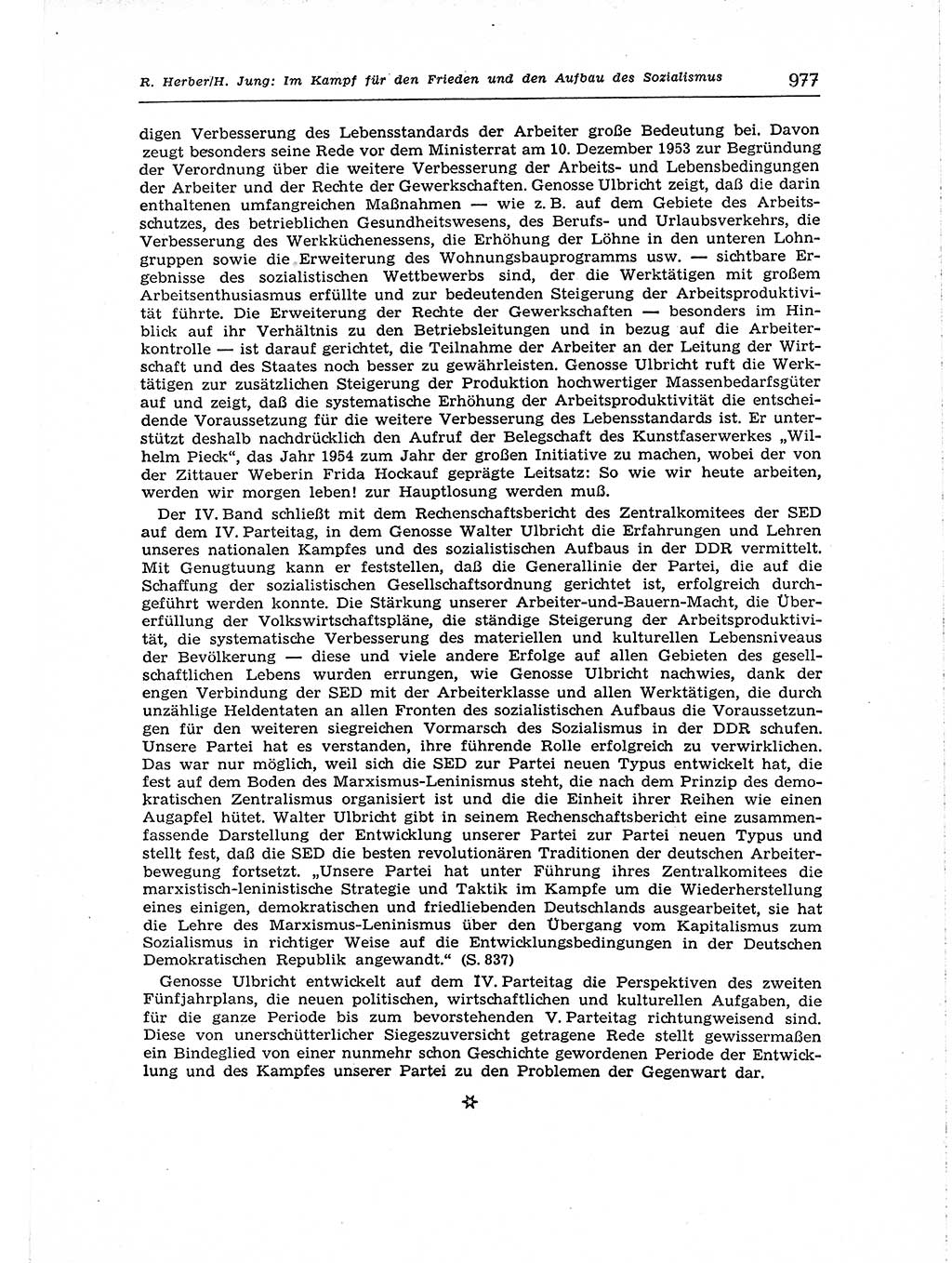 Neuer Weg (NW), Organ des Zentralkomitees (ZK) der SED (Sozialistische Einheitspartei Deutschlands) für Fragen des Parteiaufbaus und des Parteilebens, [Deutsche Demokratische Republik (DDR)] 13. Jahrgang 1958, Seite 977 (NW ZK SED DDR 1958, S. 977)