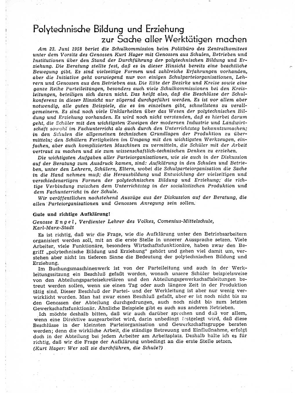 Neuer Weg (NW), Organ des Zentralkomitees (ZK) der SED (Sozialistische Einheitspartei Deutschlands) für Fragen des Parteiaufbaus und des Parteilebens, [Deutsche Demokratische Republik (DDR)] 13. Jahrgang 1958, Seite 1068 (NW ZK SED DDR 1958, S. 1068)