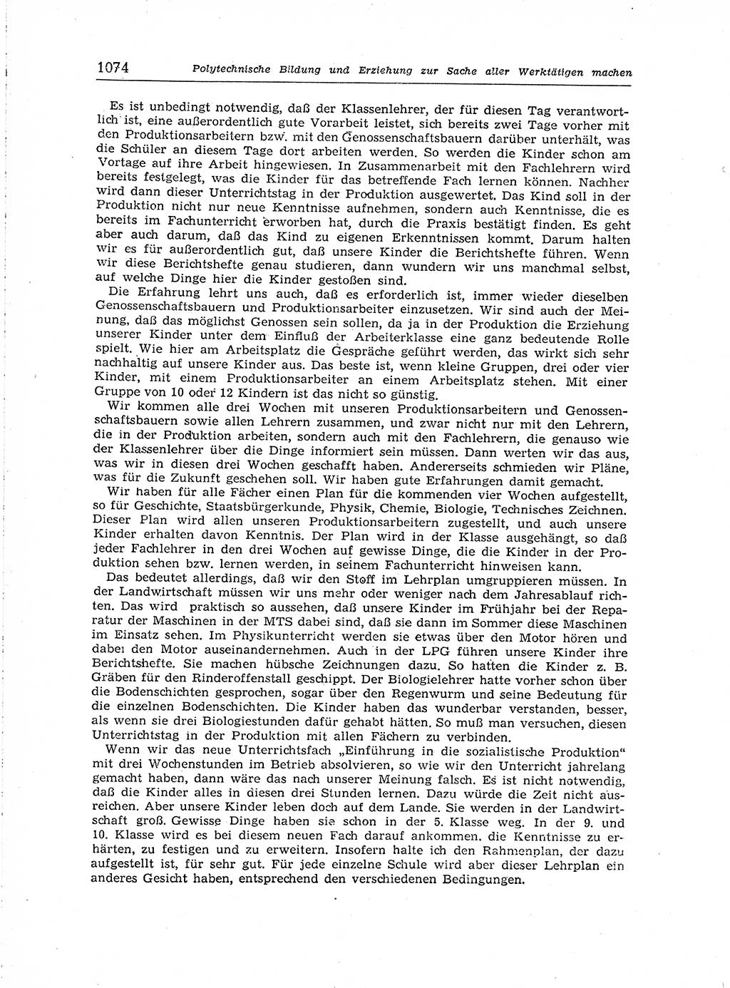 Neuer Weg (NW), Organ des Zentralkomitees (ZK) der SED (Sozialistische Einheitspartei Deutschlands) für Fragen des Parteiaufbaus und des Parteilebens, [Deutsche Demokratische Republik (DDR)] 13. Jahrgang 1958, Seite 1074 (NW ZK SED DDR 1958, S. 1074)