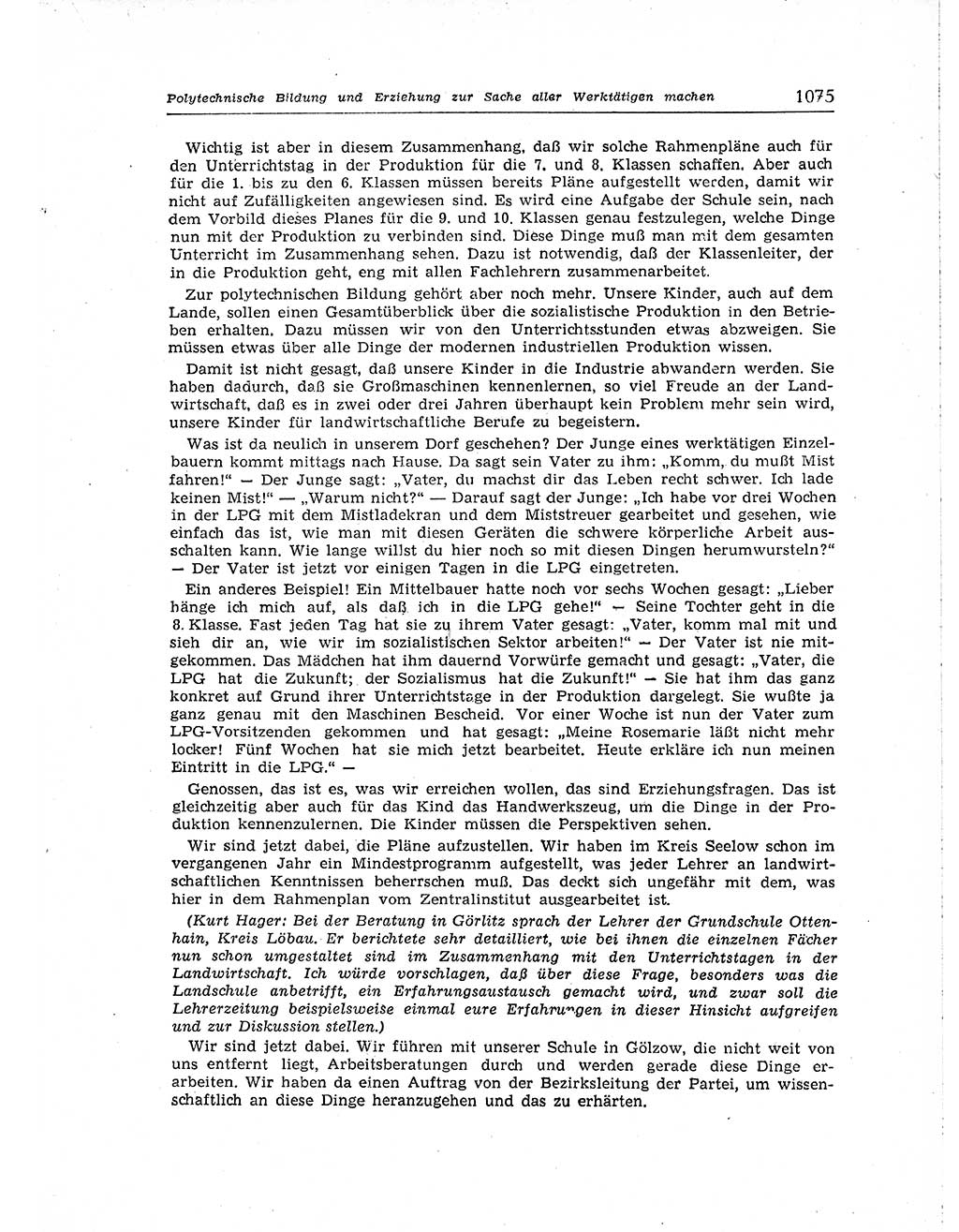 Neuer Weg (NW), Organ des Zentralkomitees (ZK) der SED (Sozialistische Einheitspartei Deutschlands) für Fragen des Parteiaufbaus und des Parteilebens, [Deutsche Demokratische Republik (DDR)] 13. Jahrgang 1958, Seite 1075 (NW ZK SED DDR 1958, S. 1075)