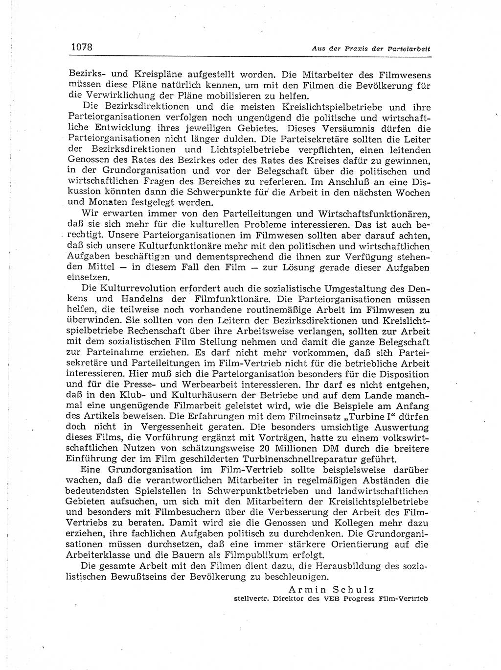 Neuer Weg (NW), Organ des Zentralkomitees (ZK) der SED (Sozialistische Einheitspartei Deutschlands) für Fragen des Parteiaufbaus und des Parteilebens, [Deutsche Demokratische Republik (DDR)] 13. Jahrgang 1958, Seite 1078 (NW ZK SED DDR 1958, S. 1078)