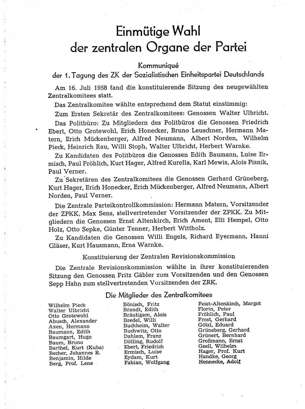 Neuer Weg (NW), Organ des Zentralkomitees (ZK) der SED (Sozialistische Einheitspartei Deutschlands) für Fragen des Parteiaufbaus und des Parteilebens, [Deutsche Demokratische Republik (DDR)] 13. Jahrgang 1958, Seite 1090 (NW ZK SED DDR 1958, S. 1090)