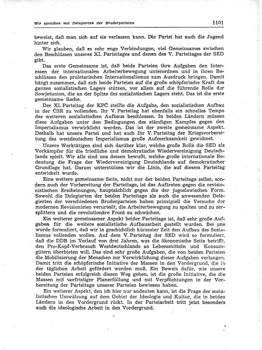 Neuer Weg (NW), Organ des Zentralkomitees (ZK) der SED (Sozialistische Einheitspartei Deutschlands) für Fragen des Parteiaufbaus und des Parteilebens, [Deutsche Demokratische Republik (DDR)] 13. Jahrgang 1958, Seite 1101 (NW ZK SED DDR 1958, S. 1101)