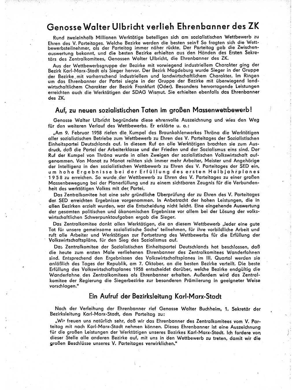 Neuer Weg (NW), Organ des Zentralkomitees (ZK) der SED (Sozialistische Einheitspartei Deutschlands) für Fragen des Parteiaufbaus und des Parteilebens, [Deutsche Demokratische Republik (DDR)] 13. Jahrgang 1958, Seite 1111 (NW ZK SED DDR 1958, S. 1111)