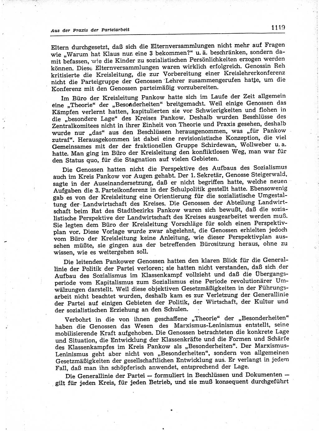 Neuer Weg (NW), Organ des Zentralkomitees (ZK) der SED (Sozialistische Einheitspartei Deutschlands) für Fragen des Parteiaufbaus und des Parteilebens, [Deutsche Demokratische Republik (DDR)] 13. Jahrgang 1958, Seite 1119 (NW ZK SED DDR 1958, S. 1119)