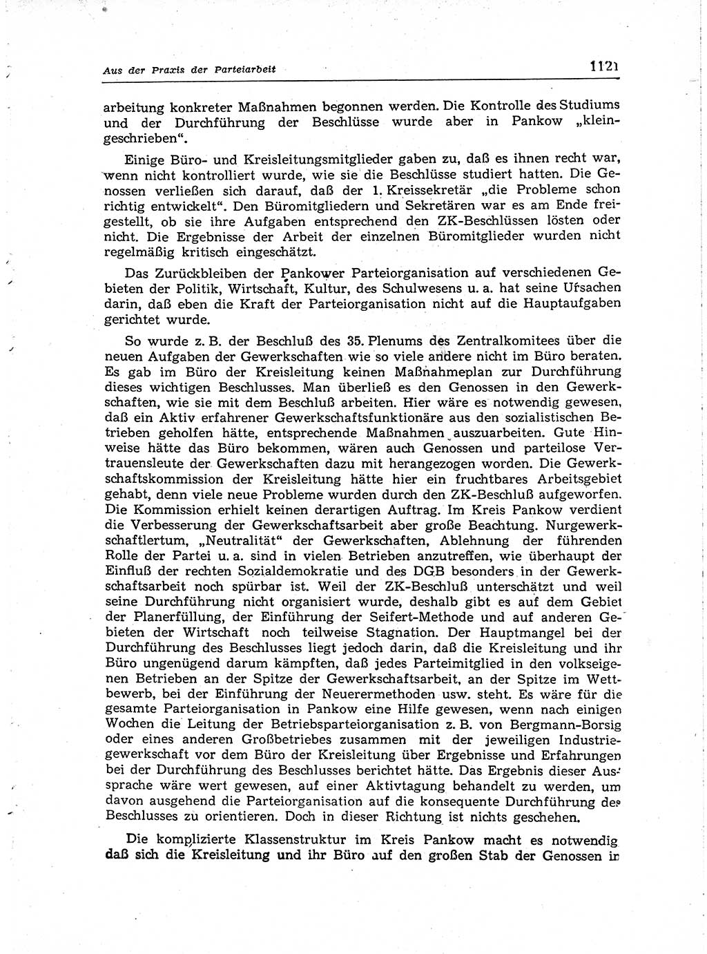 Neuer Weg (NW), Organ des Zentralkomitees (ZK) der SED (Sozialistische Einheitspartei Deutschlands) für Fragen des Parteiaufbaus und des Parteilebens, [Deutsche Demokratische Republik (DDR)] 13. Jahrgang 1958, Seite 1121 (NW ZK SED DDR 1958, S. 1121)