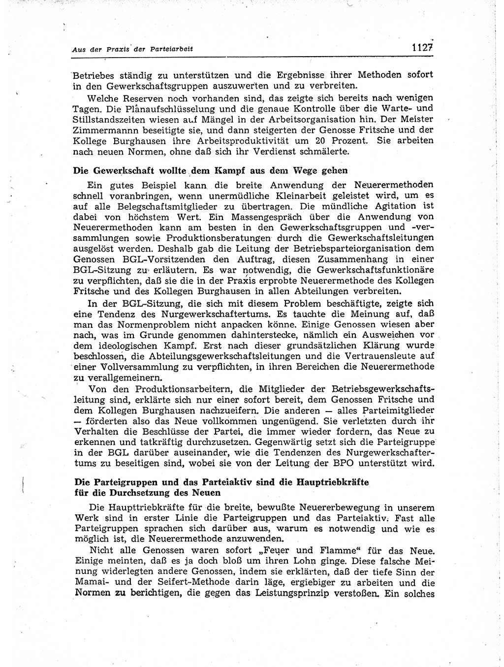 Neuer Weg (NW), Organ des Zentralkomitees (ZK) der SED (Sozialistische Einheitspartei Deutschlands) für Fragen des Parteiaufbaus und des Parteilebens, [Deutsche Demokratische Republik (DDR)] 13. Jahrgang 1958, Seite 1127 (NW ZK SED DDR 1958, S. 1127)