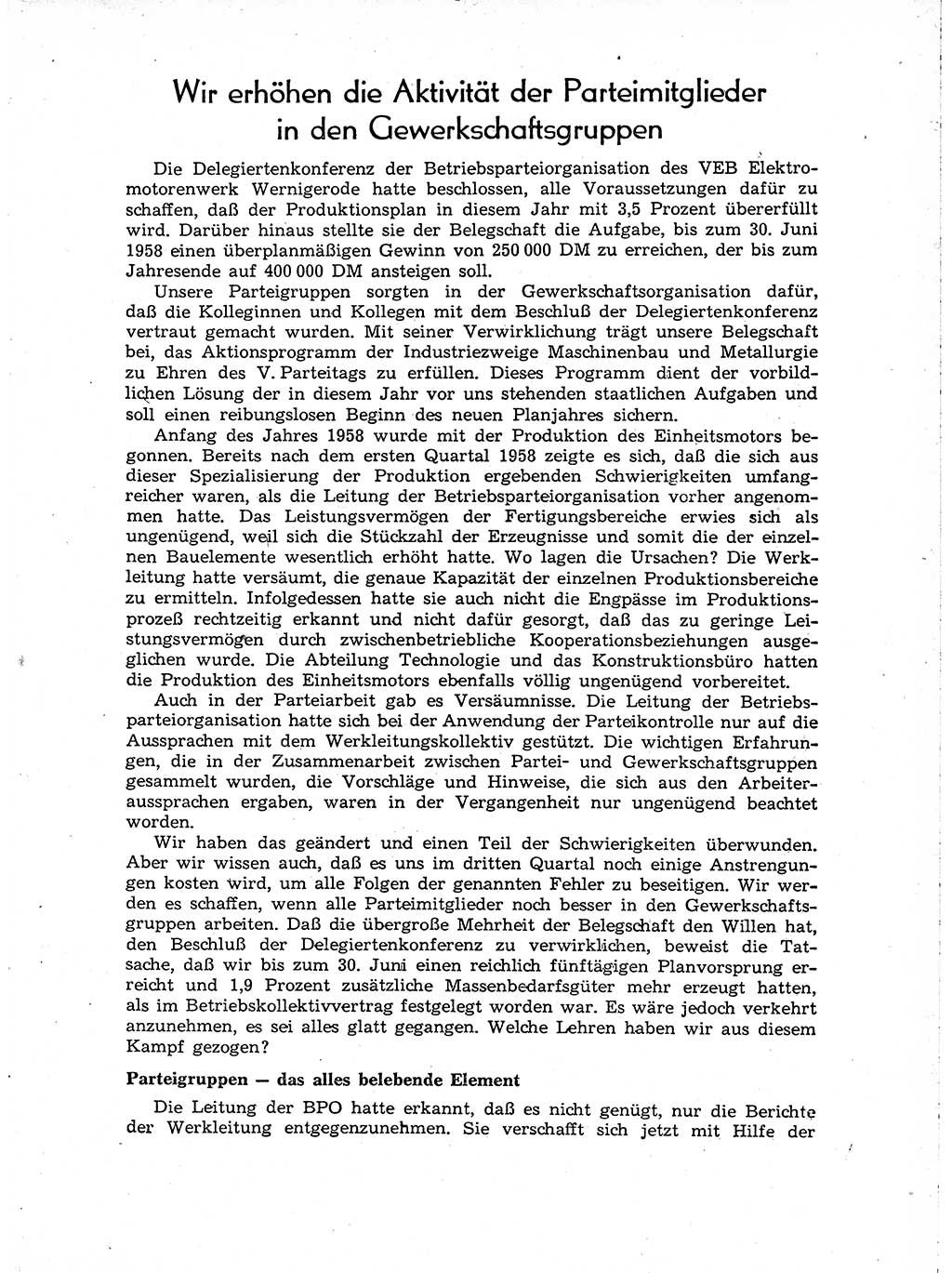 Neuer Weg (NW), Organ des Zentralkomitees (ZK) der SED (Sozialistische Einheitspartei Deutschlands) für Fragen des Parteiaufbaus und des Parteilebens, [Deutsche Demokratische Republik (DDR)] 13. Jahrgang 1958, Seite 1129 (NW ZK SED DDR 1958, S. 1129)