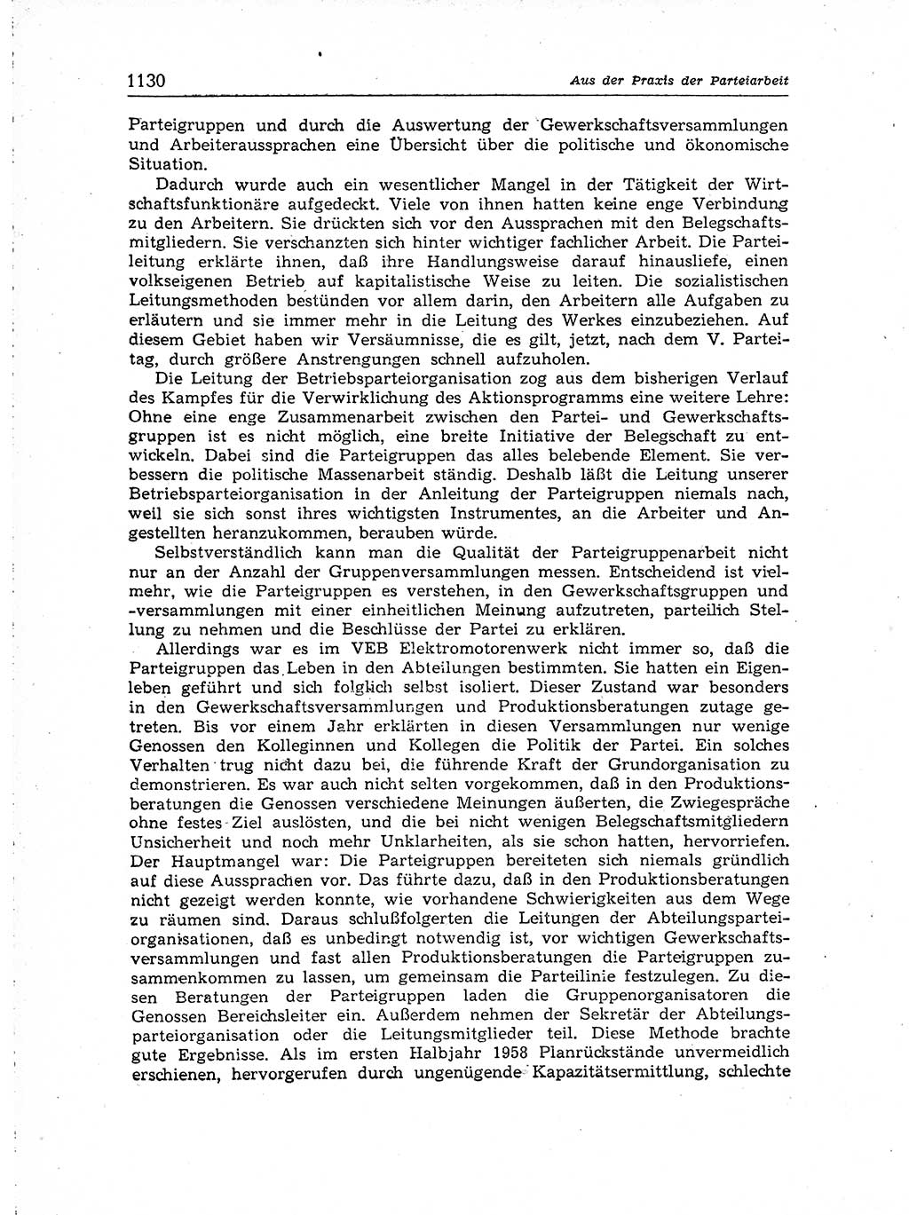 Neuer Weg (NW), Organ des Zentralkomitees (ZK) der SED (Sozialistische Einheitspartei Deutschlands) für Fragen des Parteiaufbaus und des Parteilebens, [Deutsche Demokratische Republik (DDR)] 13. Jahrgang 1958, Seite 1130 (NW ZK SED DDR 1958, S. 1130)