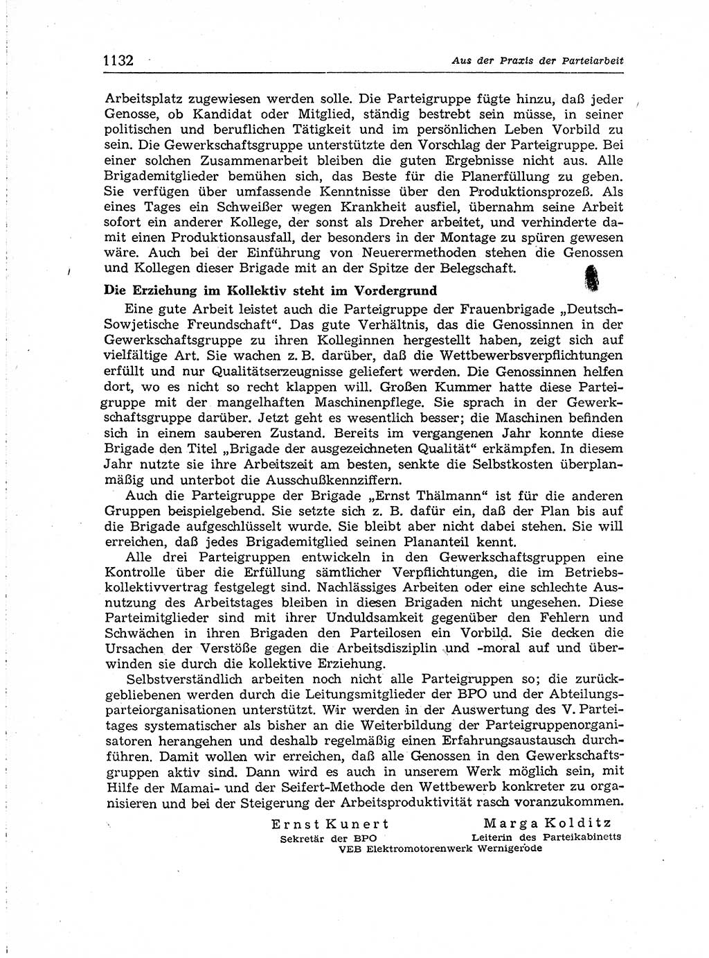 Neuer Weg (NW), Organ des Zentralkomitees (ZK) der SED (Sozialistische Einheitspartei Deutschlands) für Fragen des Parteiaufbaus und des Parteilebens, [Deutsche Demokratische Republik (DDR)] 13. Jahrgang 1958, Seite 1132 (NW ZK SED DDR 1958, S. 1132)