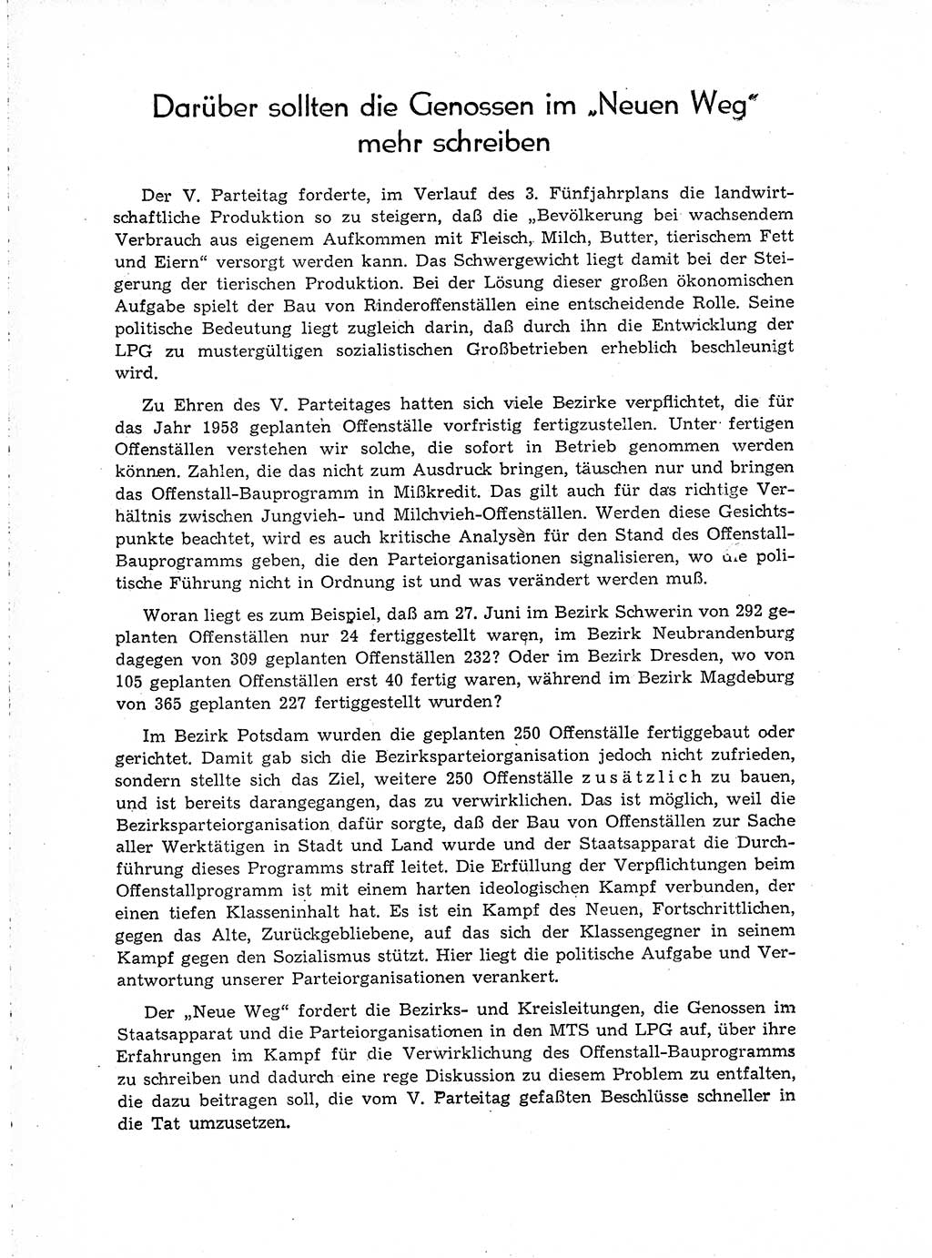 Neuer Weg (NW), Organ des Zentralkomitees (ZK) der SED (Sozialistische Einheitspartei Deutschlands) für Fragen des Parteiaufbaus und des Parteilebens, [Deutsche Demokratische Republik (DDR)] 13. Jahrgang 1958, Seite 1144 (NW ZK SED DDR 1958, S. 1144)