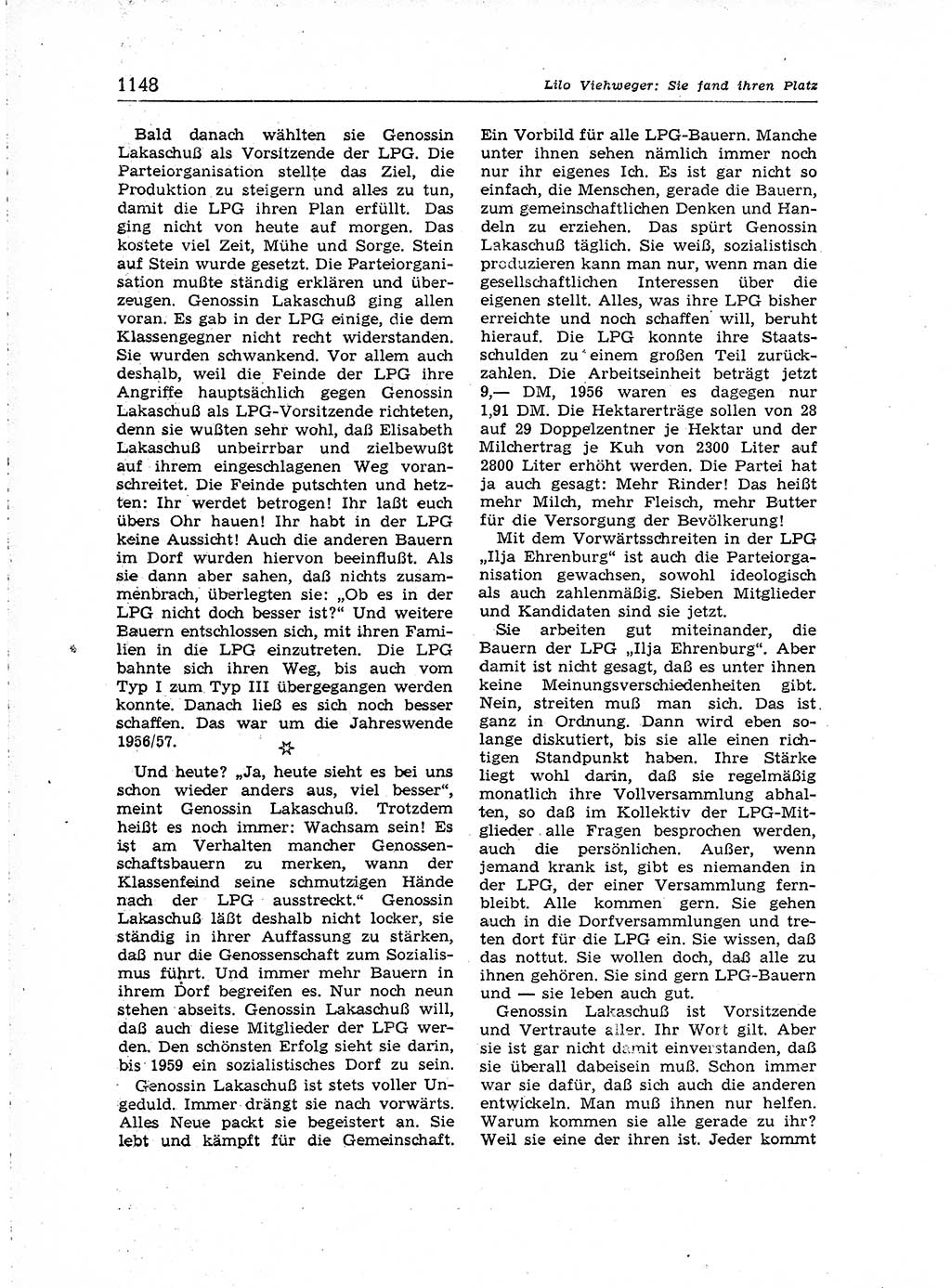 Neuer Weg (NW), Organ des Zentralkomitees (ZK) der SED (Sozialistische Einheitspartei Deutschlands) für Fragen des Parteiaufbaus und des Parteilebens, [Deutsche Demokratische Republik (DDR)] 13. Jahrgang 1958, Seite 1148 (NW ZK SED DDR 1958, S. 1148)