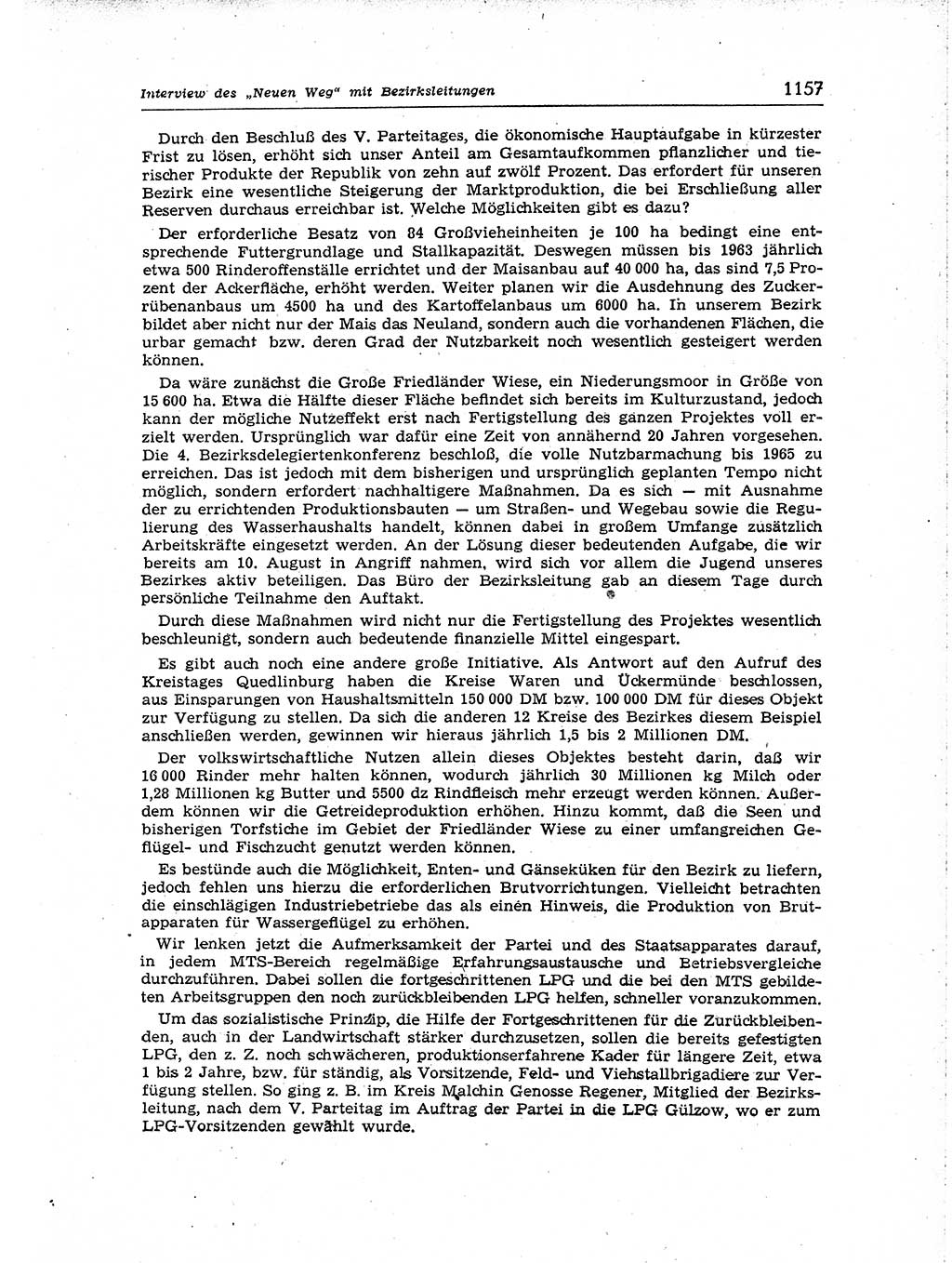 Neuer Weg (NW), Organ des Zentralkomitees (ZK) der SED (Sozialistische Einheitspartei Deutschlands) für Fragen des Parteiaufbaus und des Parteilebens, [Deutsche Demokratische Republik (DDR)] 13. Jahrgang 1958, Seite 1157 (NW ZK SED DDR 1958, S. 1157)